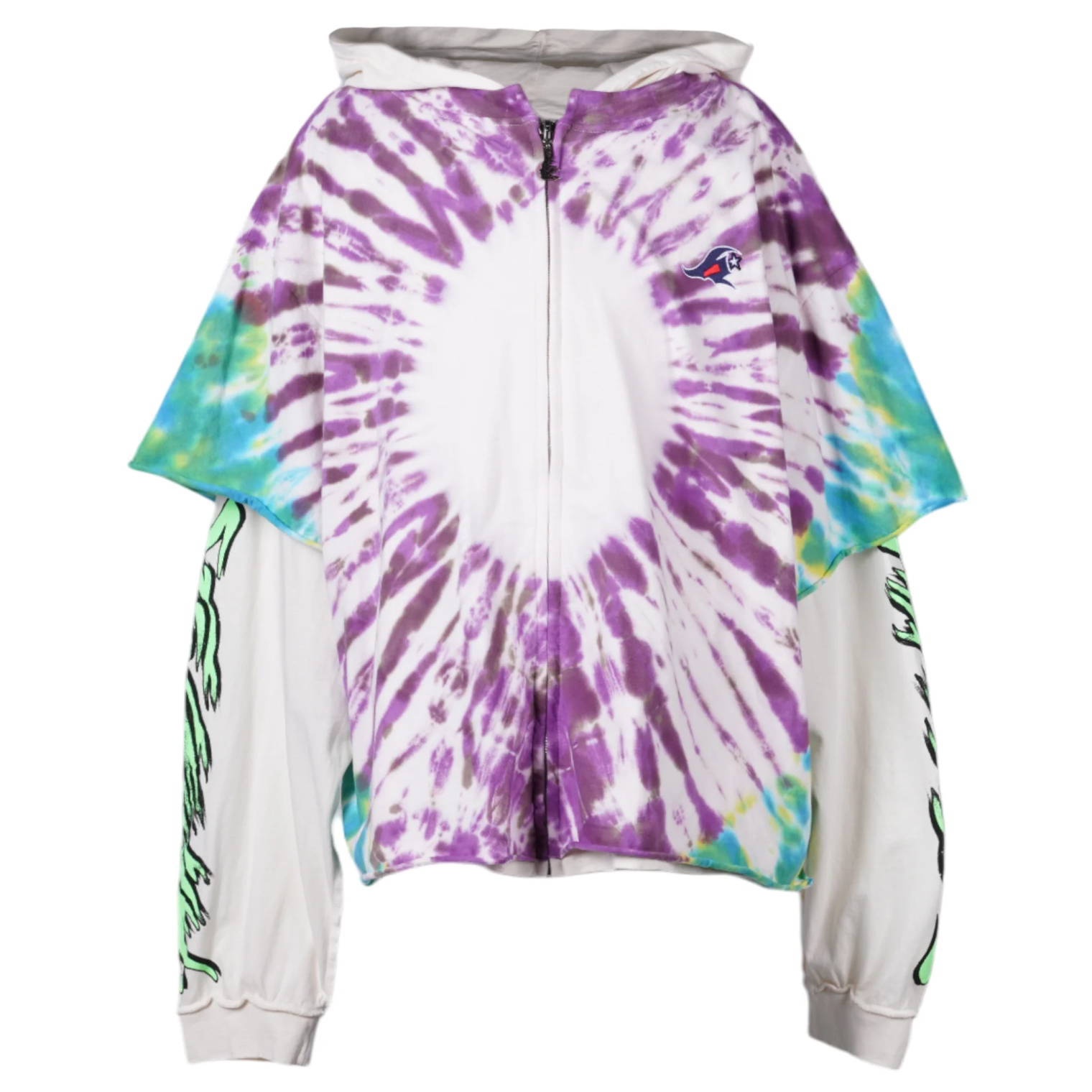 Hellstar White monoprint hoodie