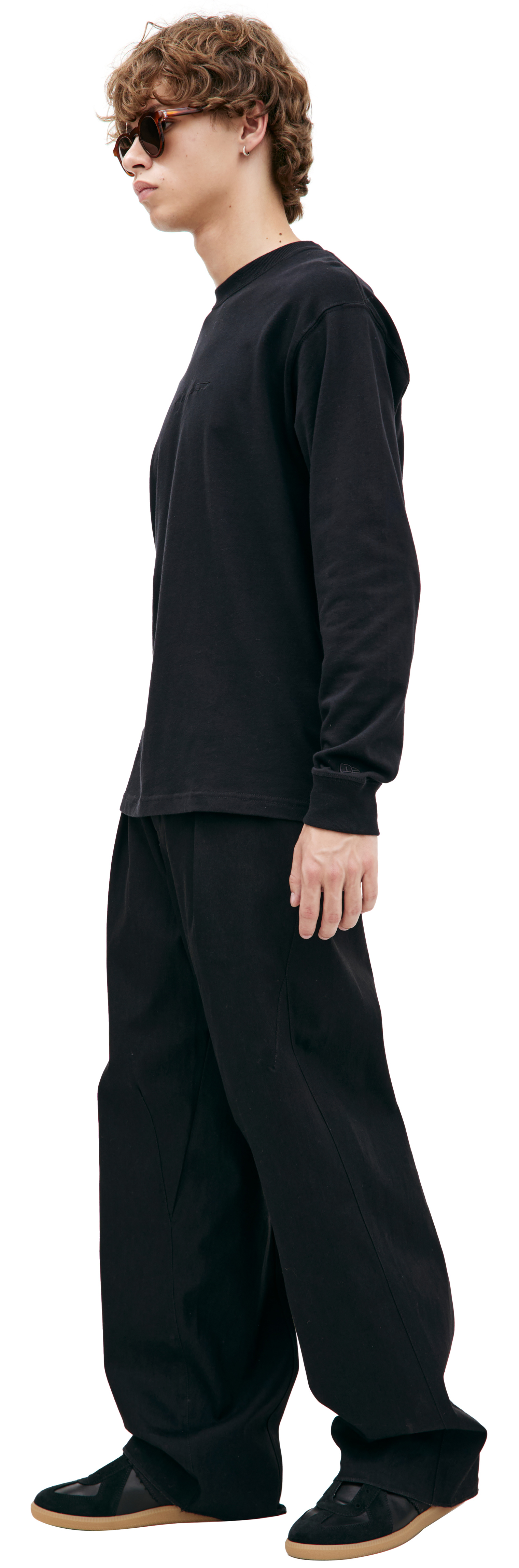 Yohji Yamamoto Black Printed Longsleeve