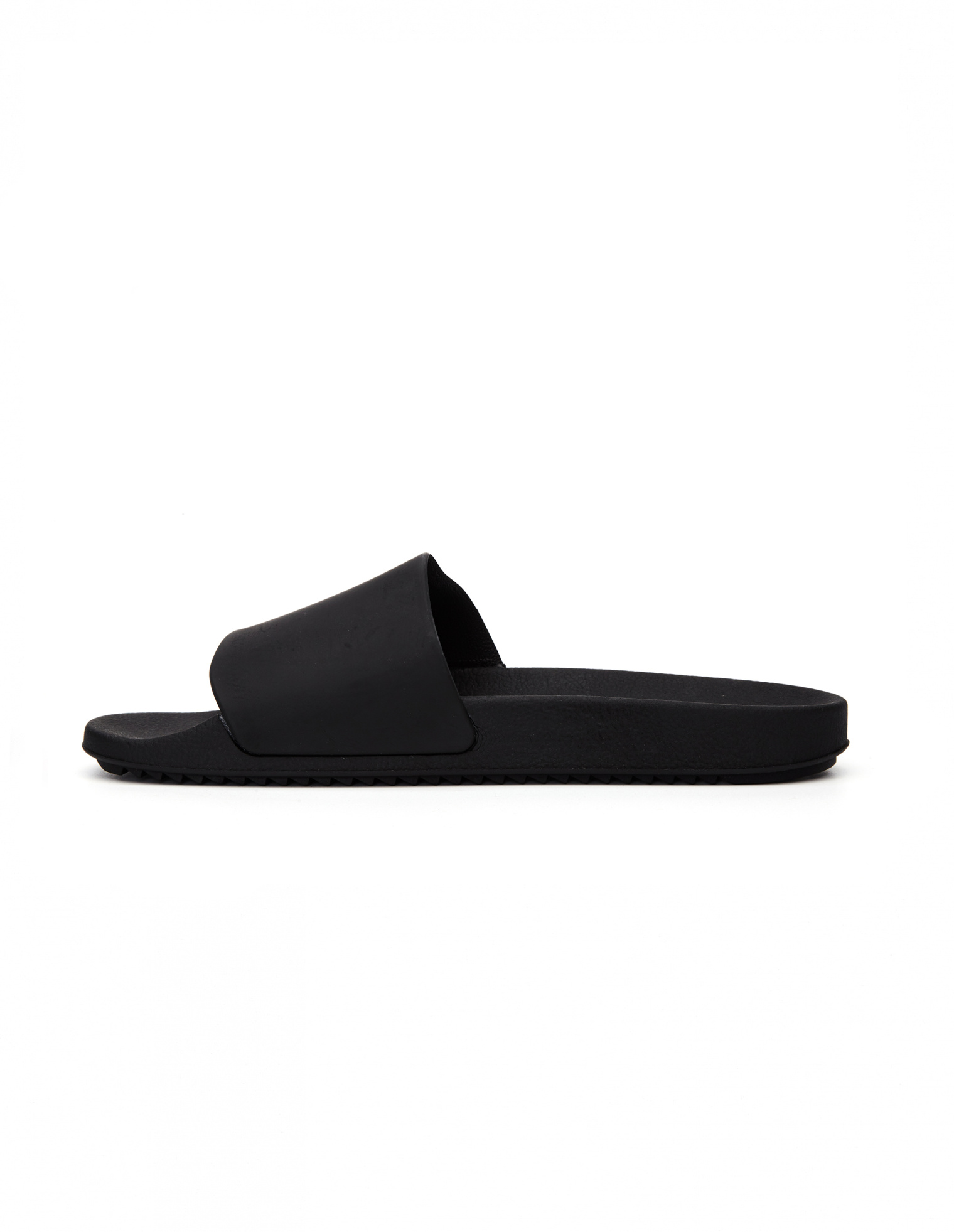DRKSHDW by Rick Owens Black Rubber Slides