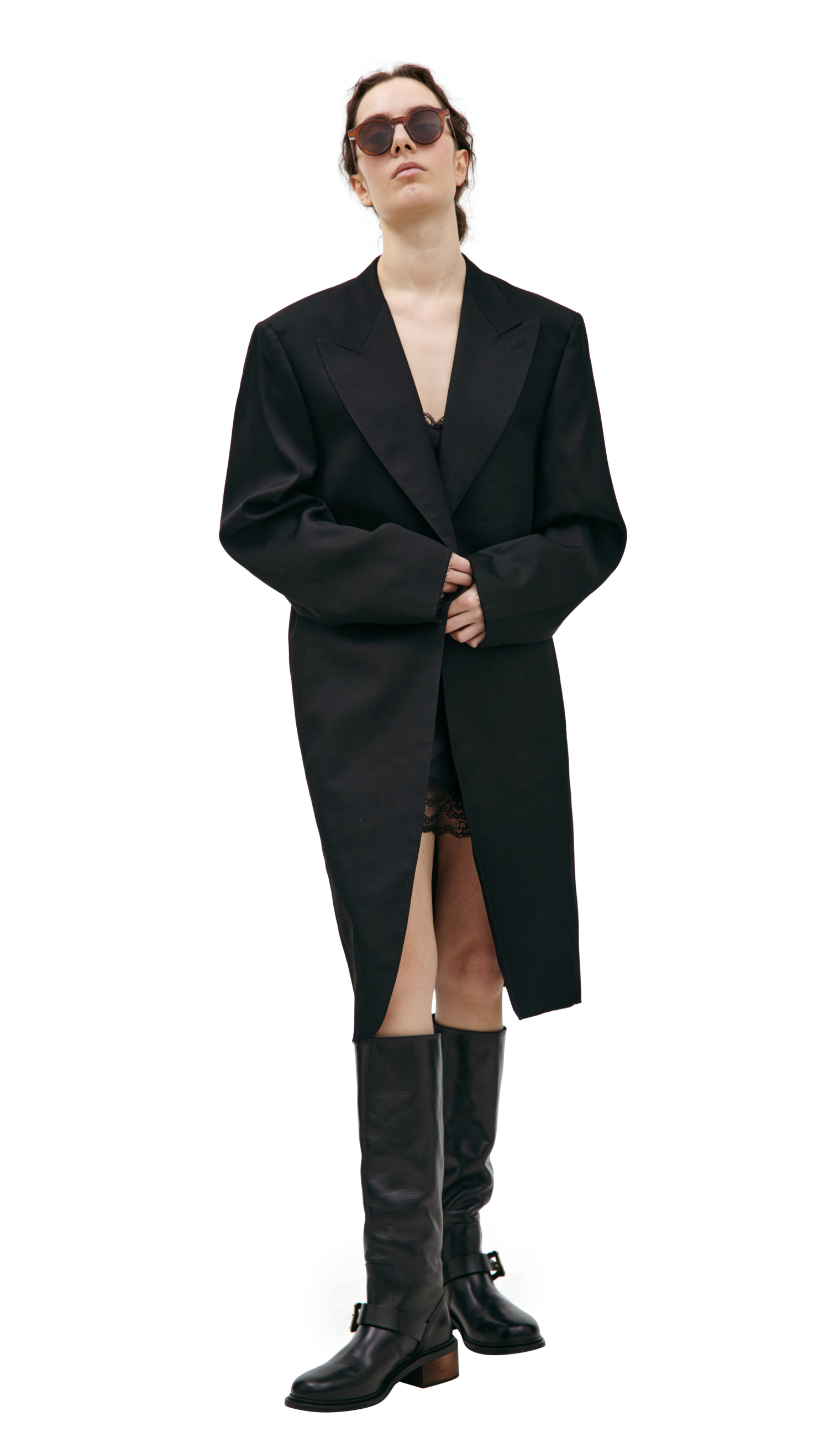 Enfants Riches Deprimes Wool coat with stitched belt