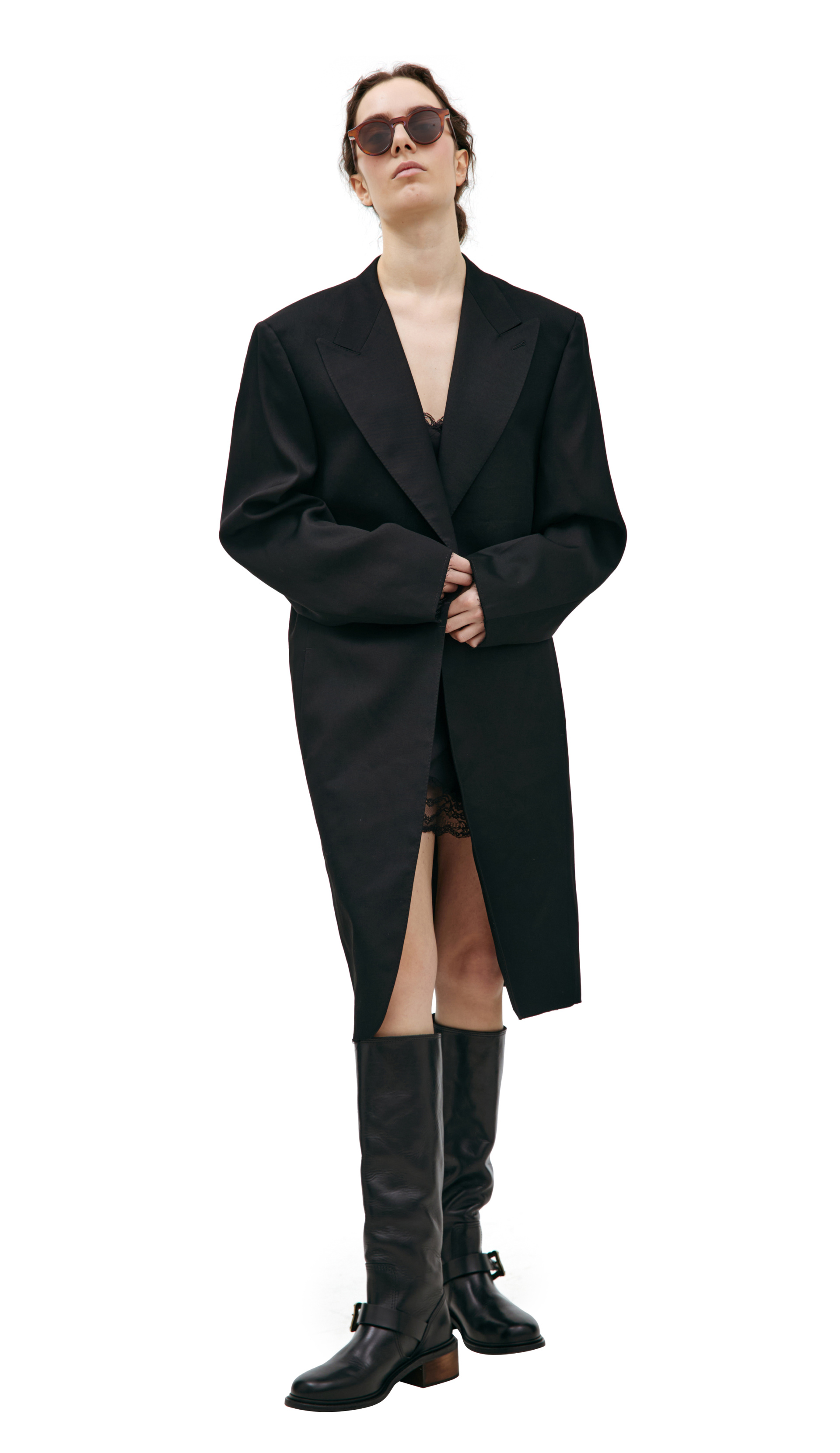 Enfants Riches Déprimés Wool coat with stitched belt