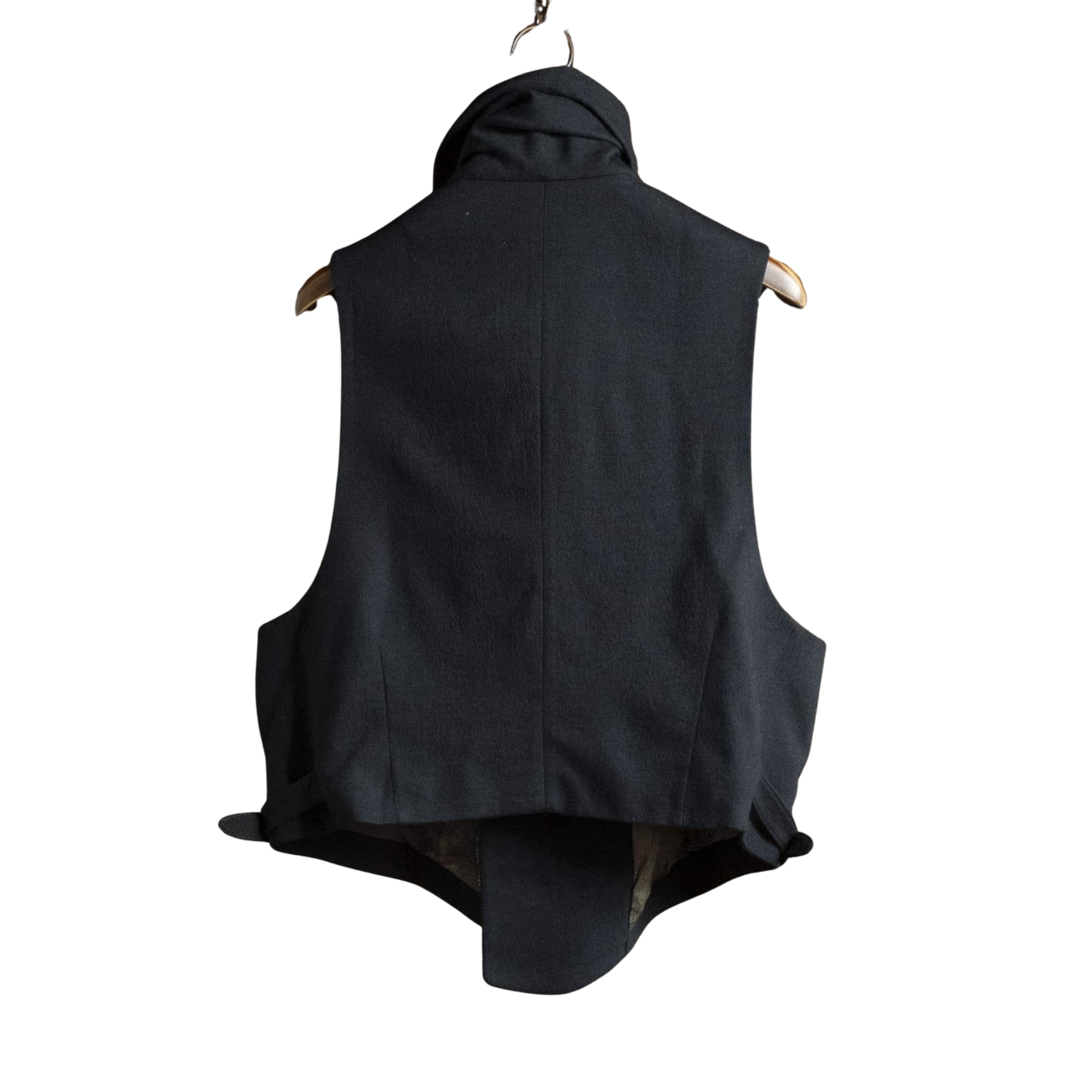 Ziggy Chen Wool vest with asymmetrical pockets
