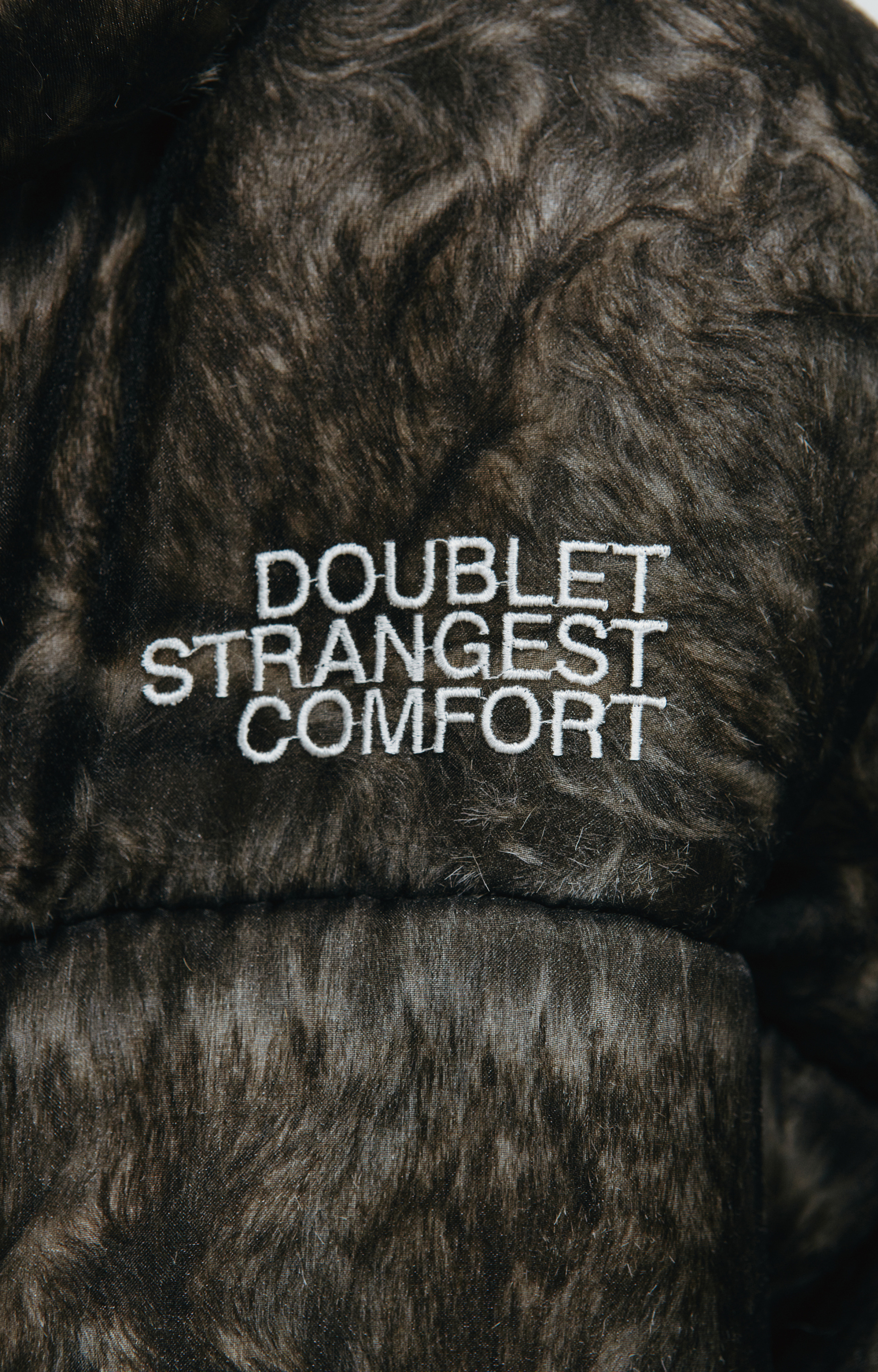 Doublet Leopard print down jacket