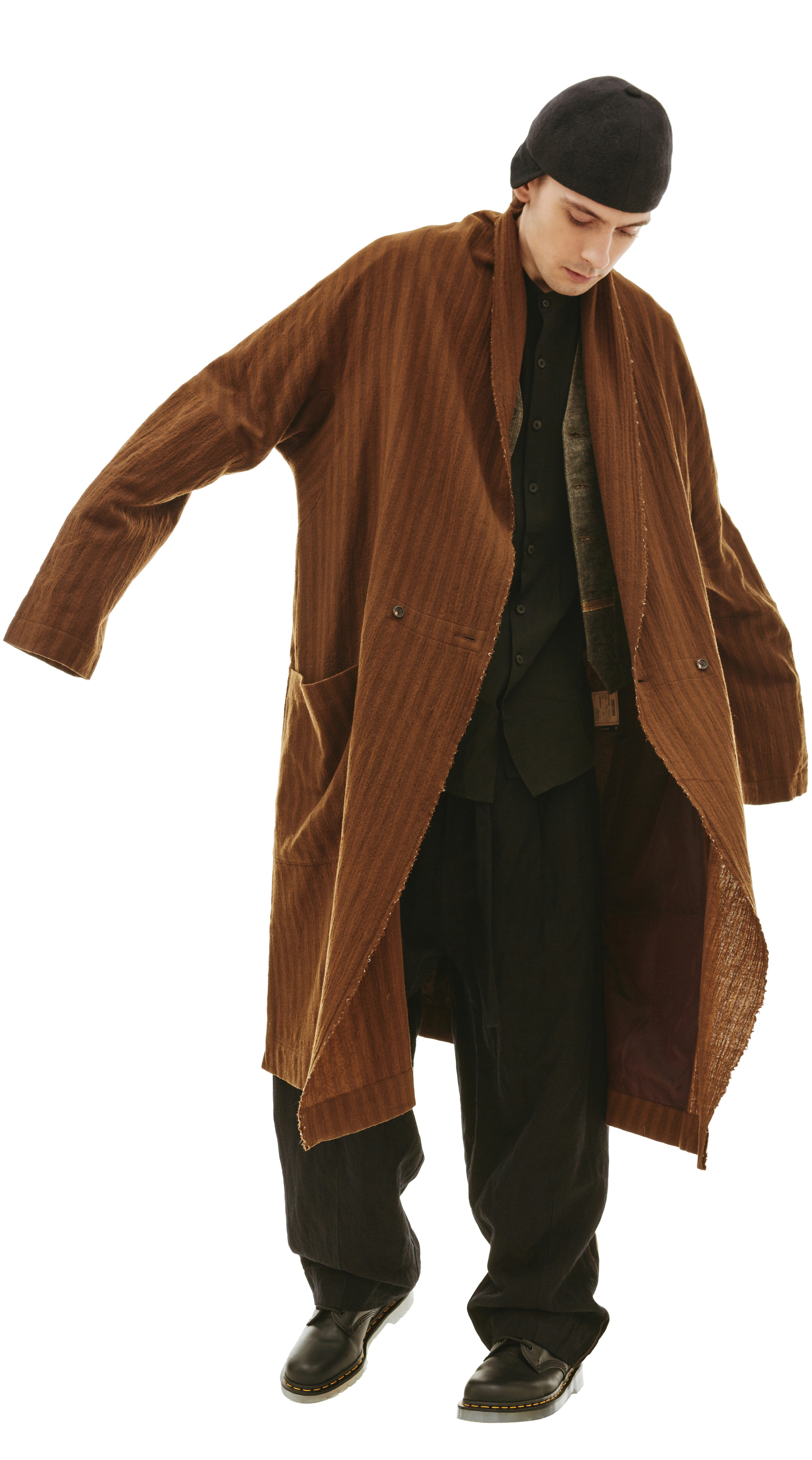 Ziggy Chen Wool loose fit coat