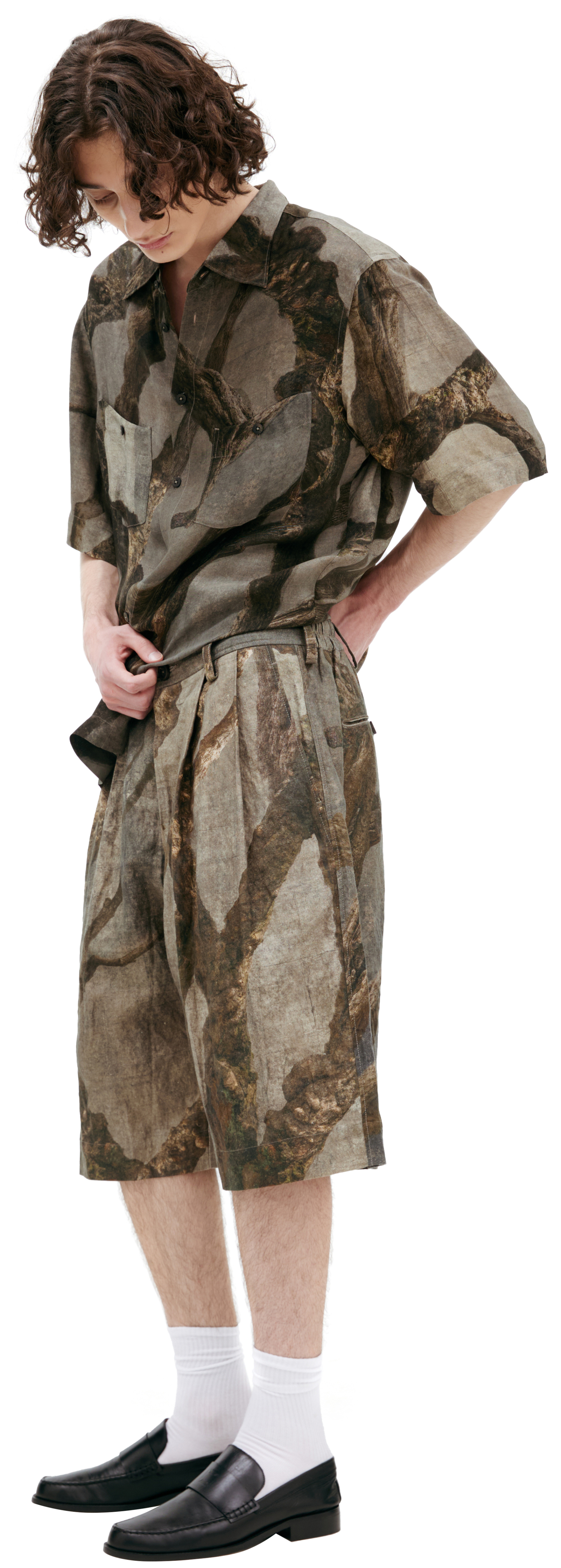 Ziggy Chen Monoprint shorts