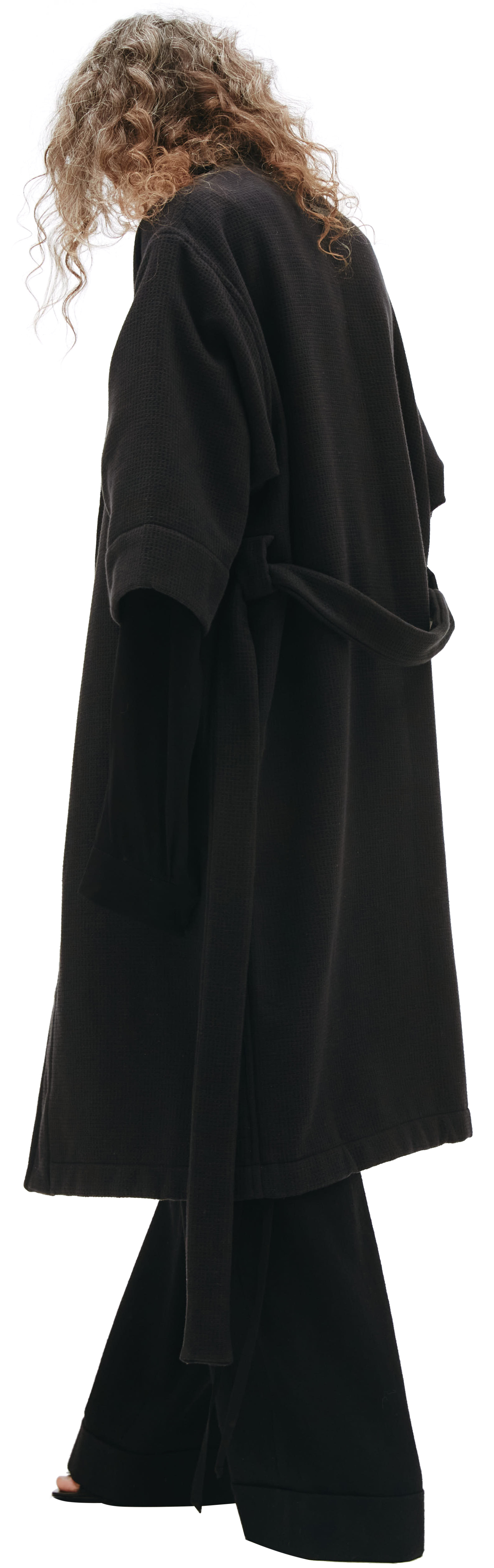 Fear of God Waffle Cotton Robe in black