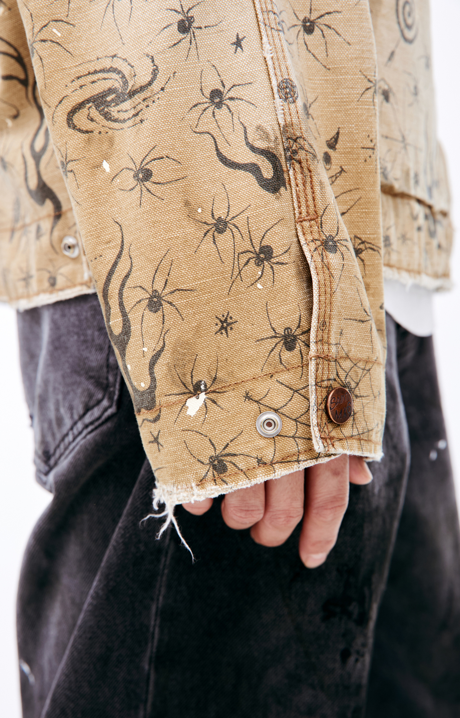 Saint Mxxxxxx Beige monoprint jacket
