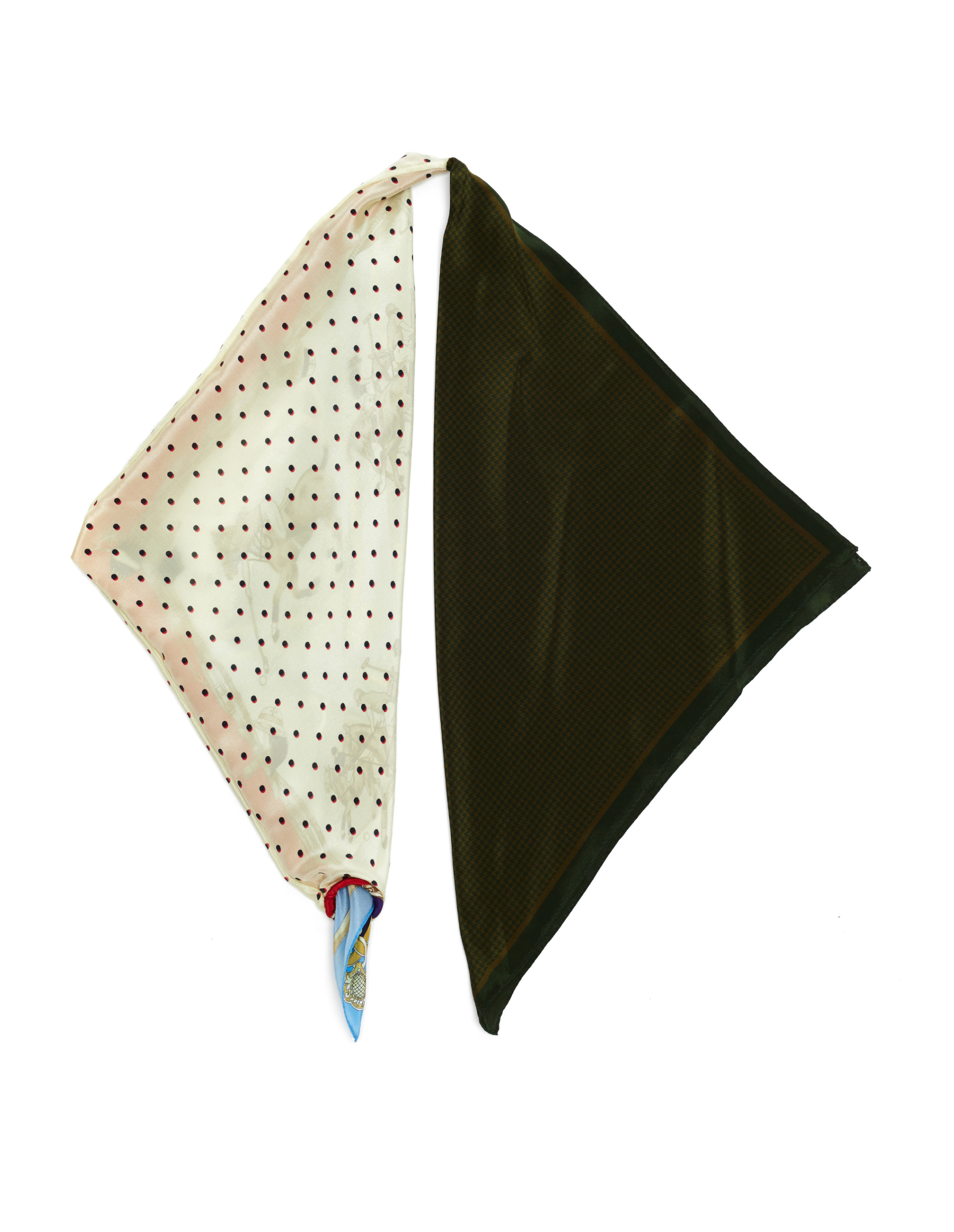 Doublet Multicolor Transformer Silk Scarf