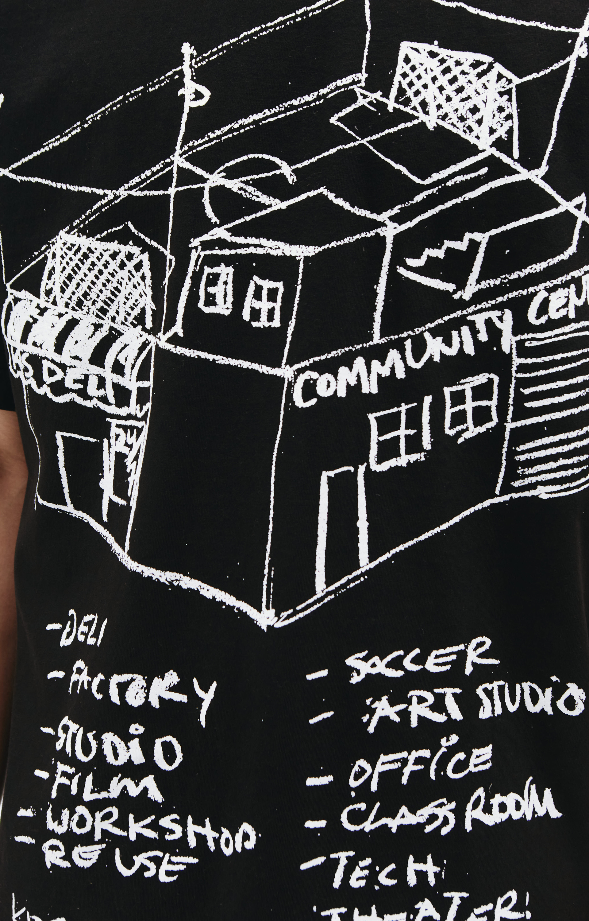 KidSuper Printed Cotton Black Hoodie