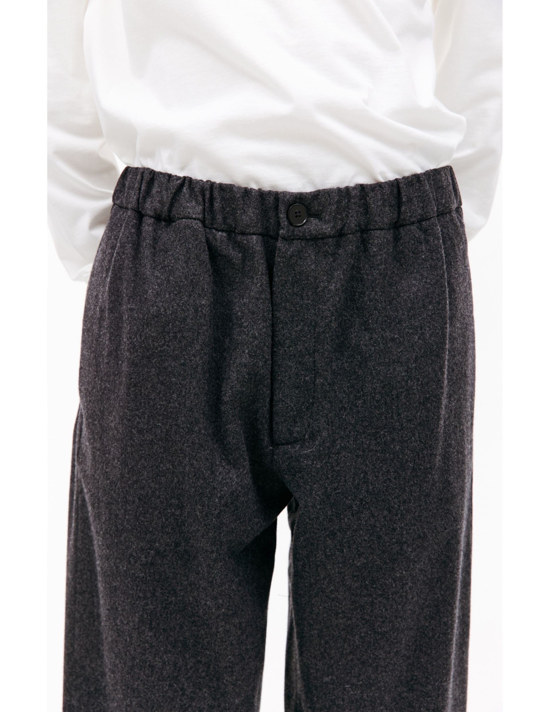 Jil Sander Wool elasticized waistband trousers