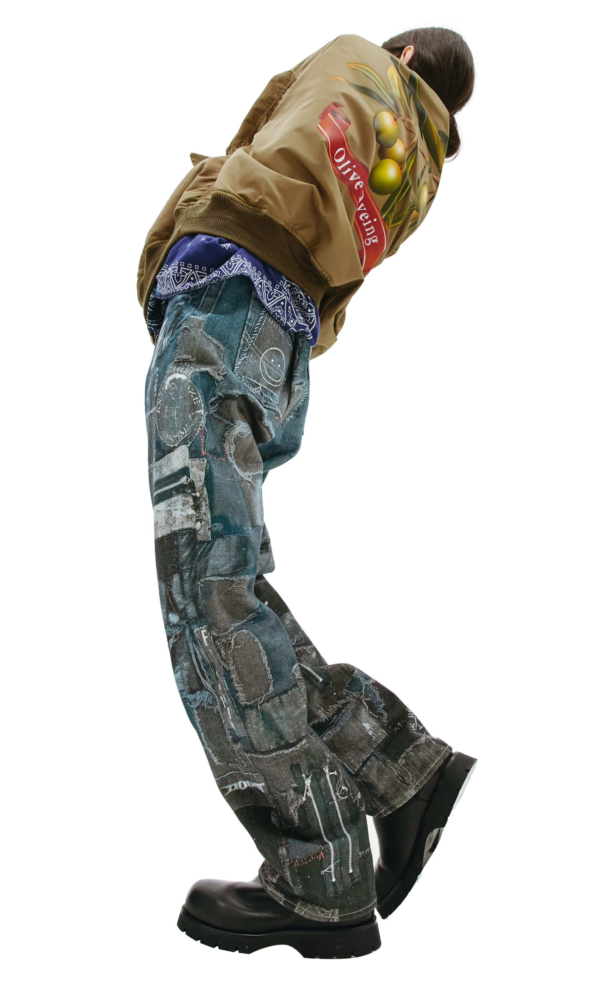 Doublet Olive Vegetable Dyed MA-1 Bomber