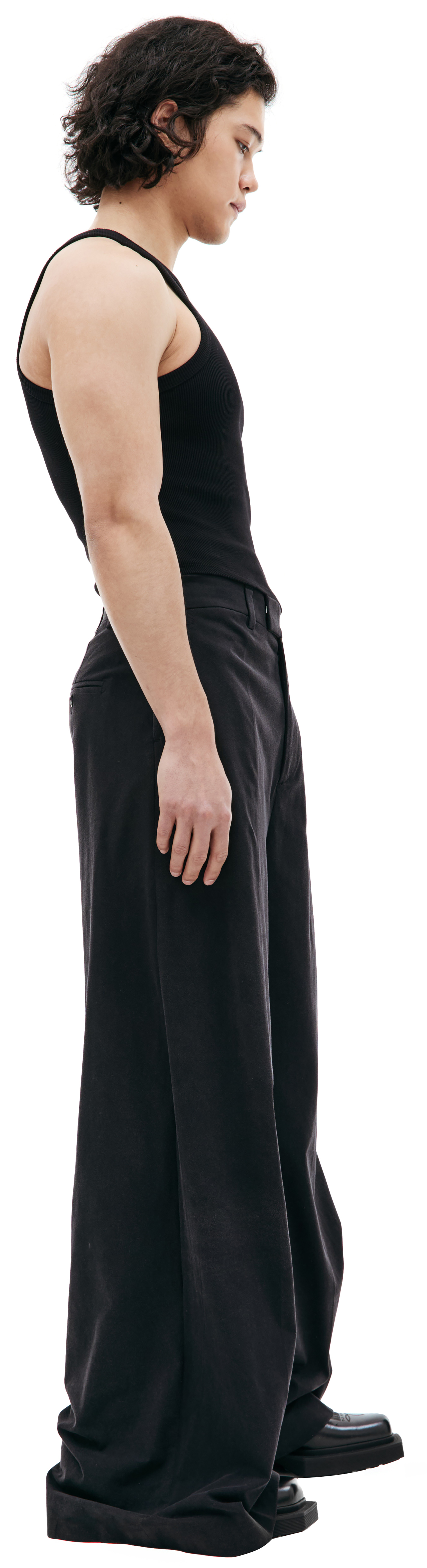 VETEMENTS Black wide-leg trousers