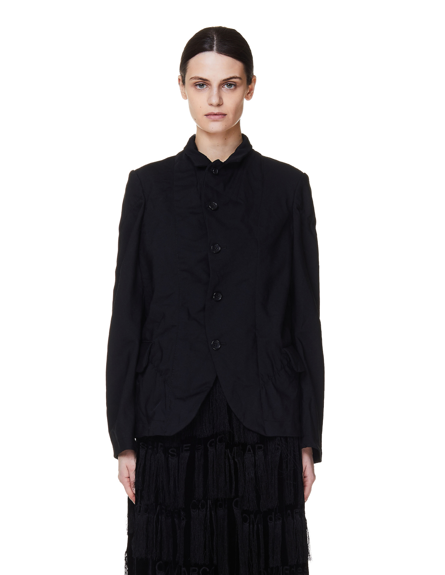 Comme des Garcons CdG Черный жакет на пуговицах