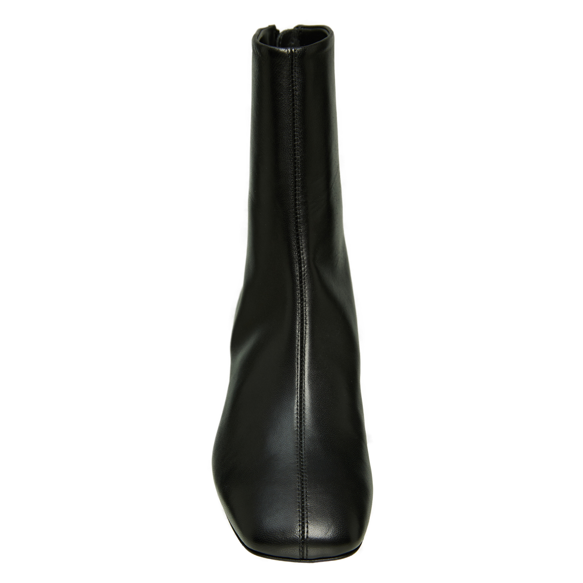 TOTEME Leather ankle boots with a back zipper