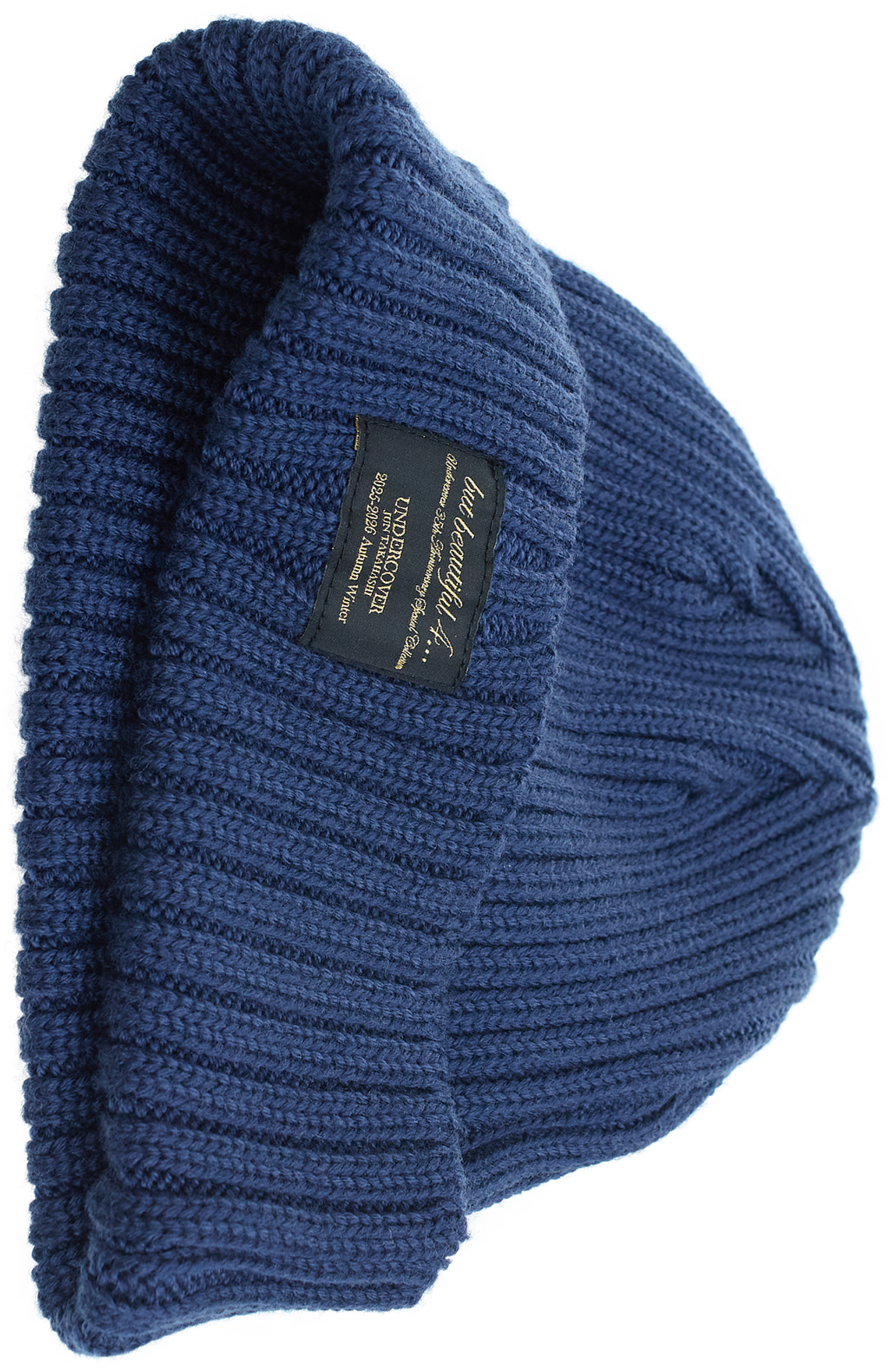 Undercover Blue wool beanie
