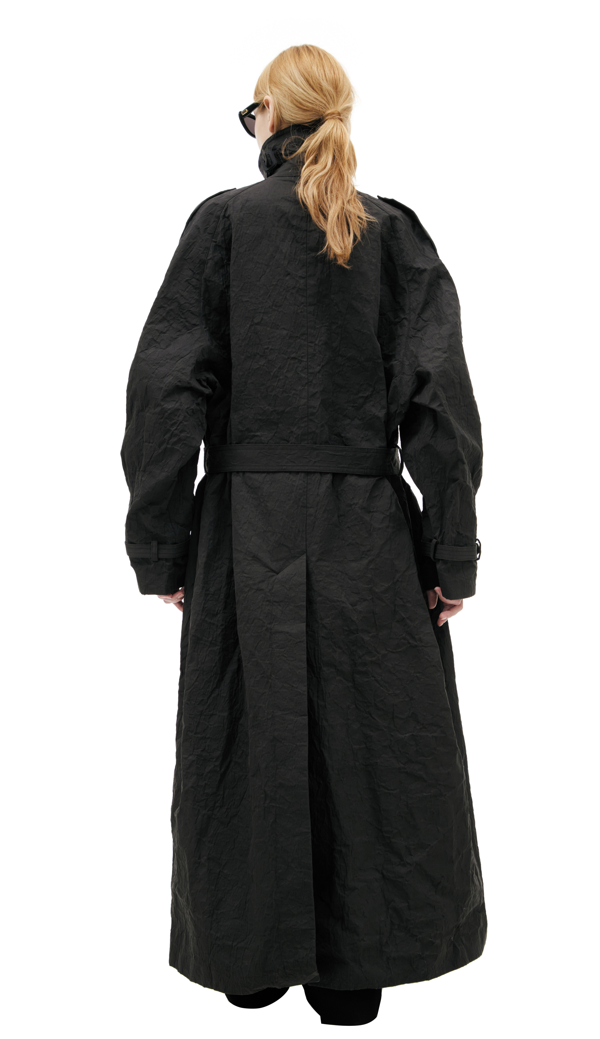 VETEMENTS Double-breasted trench coat with belt