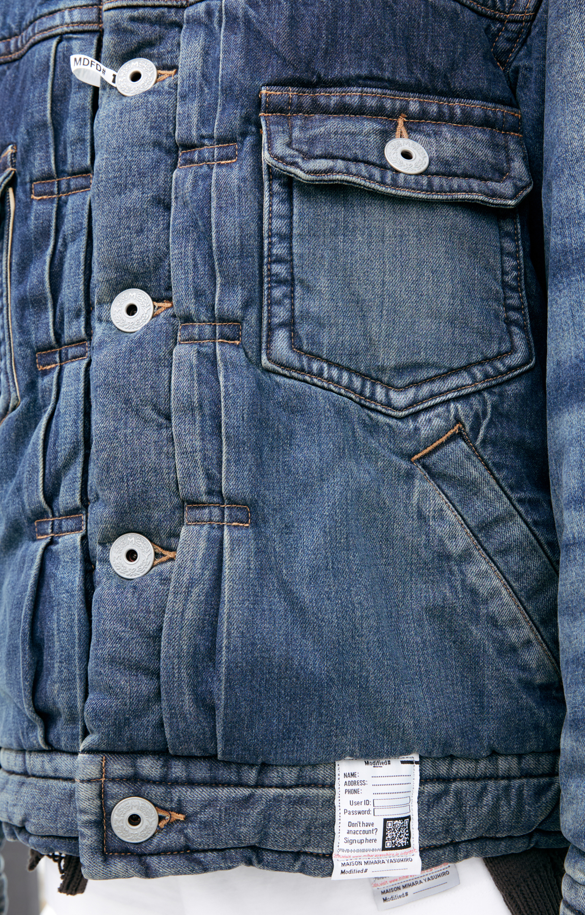 Maison Mihara Yasuhiro Blown denim jacket