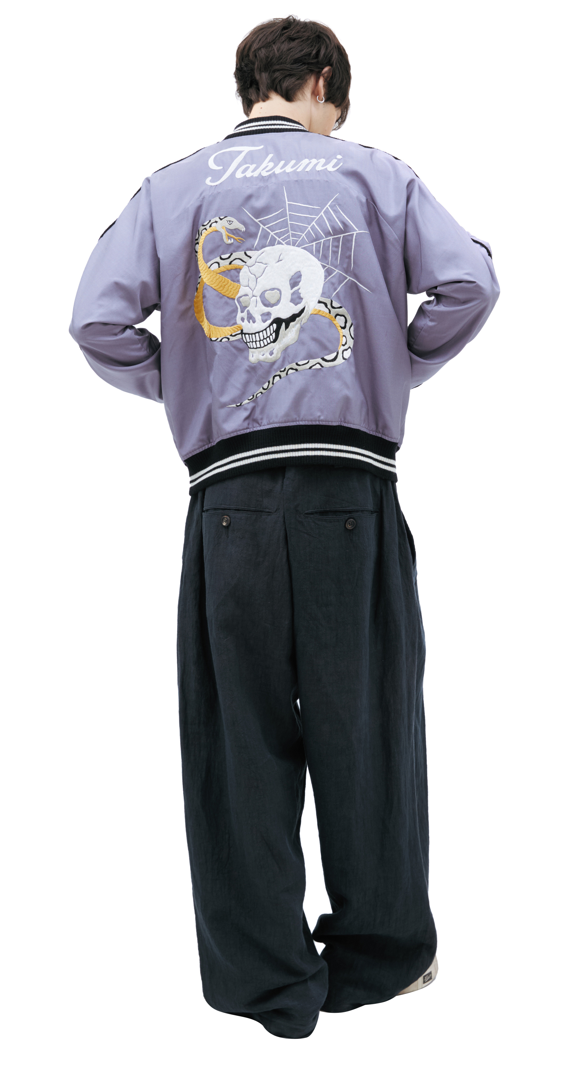 Mastercraft Union Bomber jacket with embroidered skulls