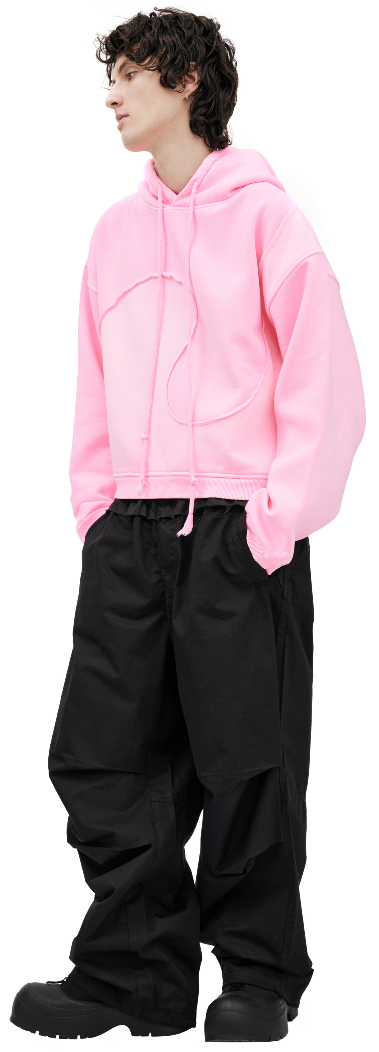ERL Pink cotton hoodie