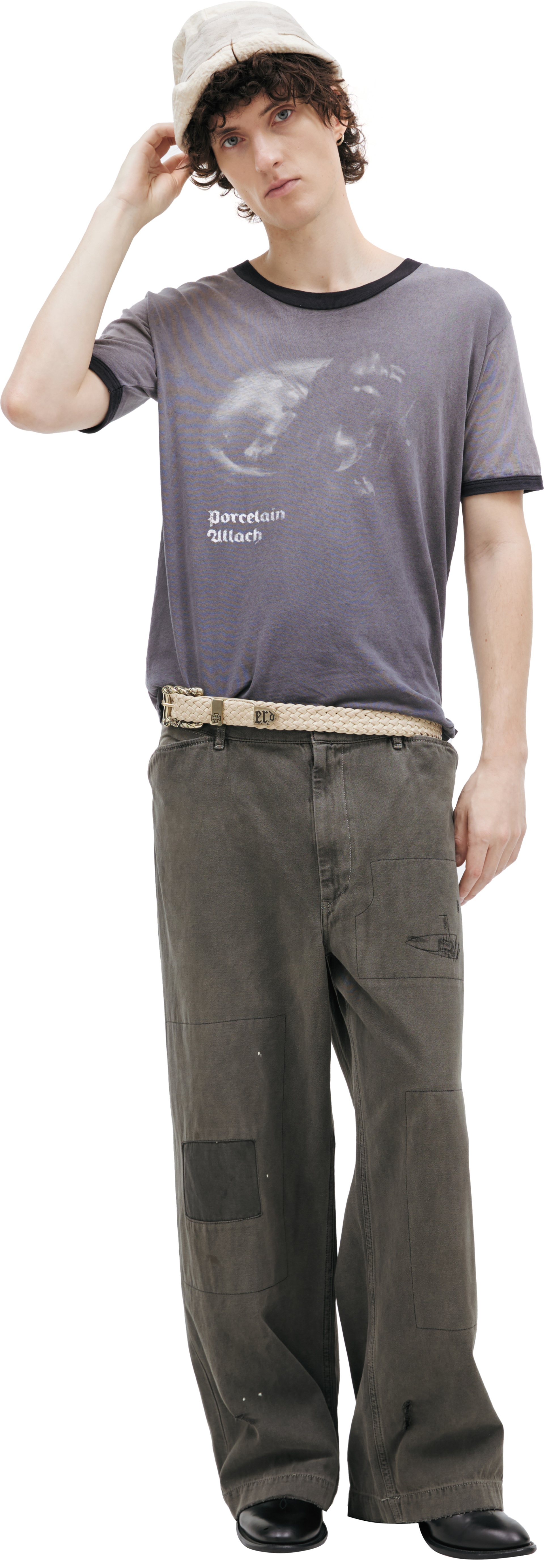 Enfants Riches Déprimés Cotton jeans with patches