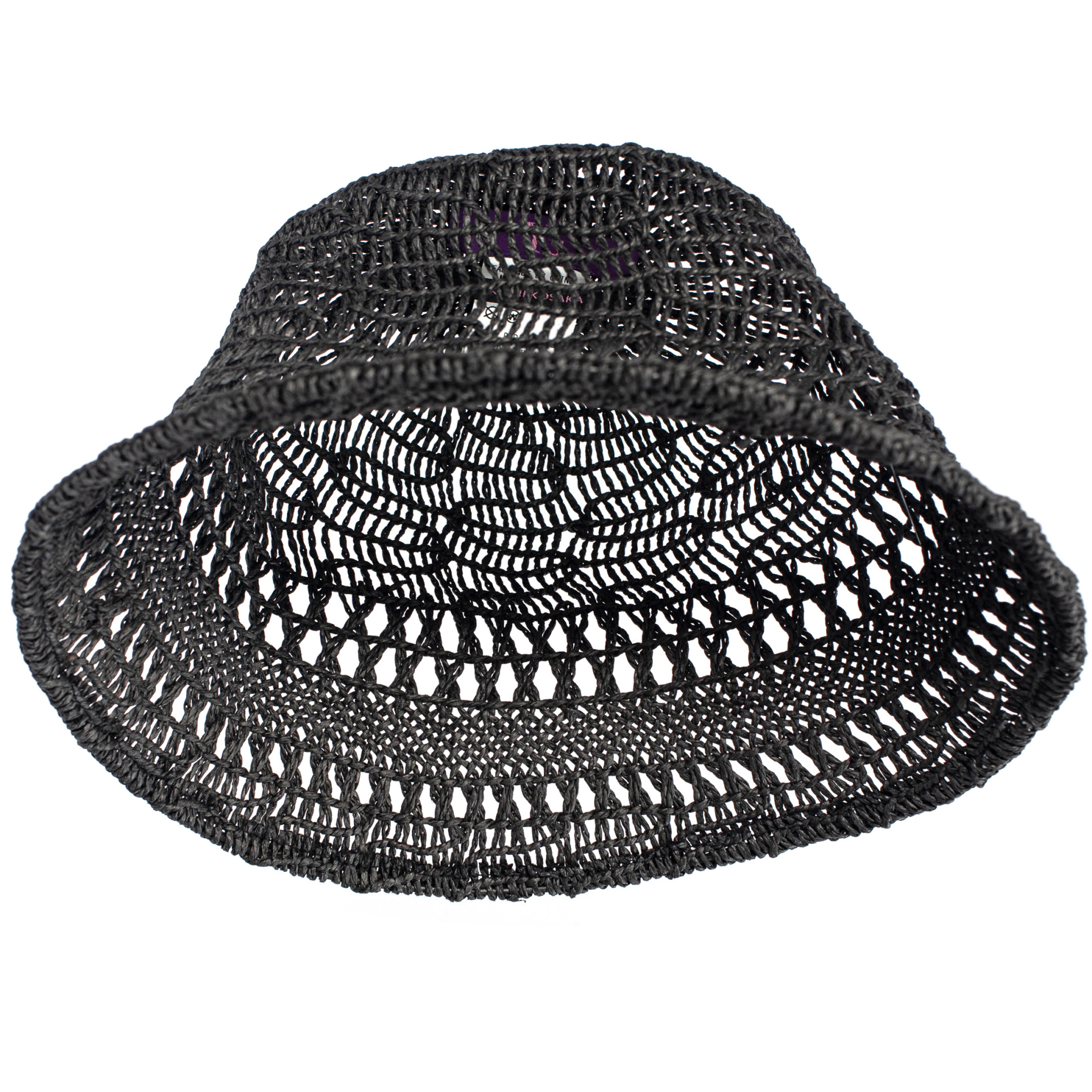 Y\'s Black Woven Bucket Hat
