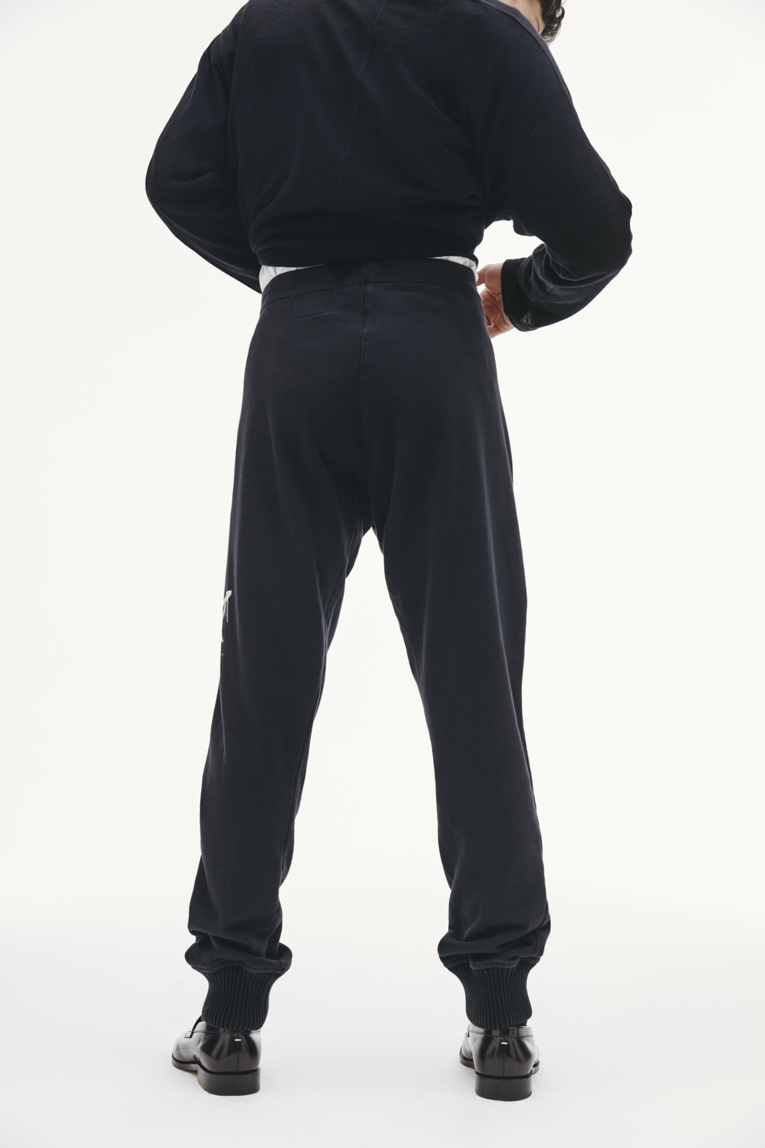 Greg Lauren Paul Shark Cotton Printed Trousers