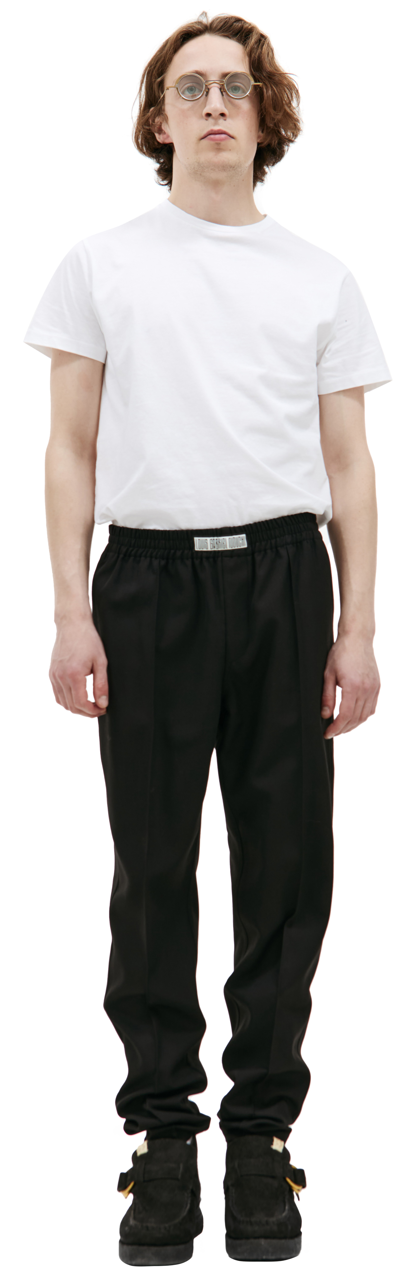 LOUIS GABRIEL NOUCHI Black straight trousers