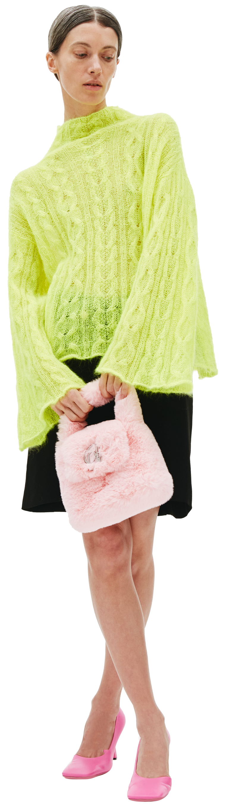 Blumarine Вязаный свитер с расклешенными рукавами