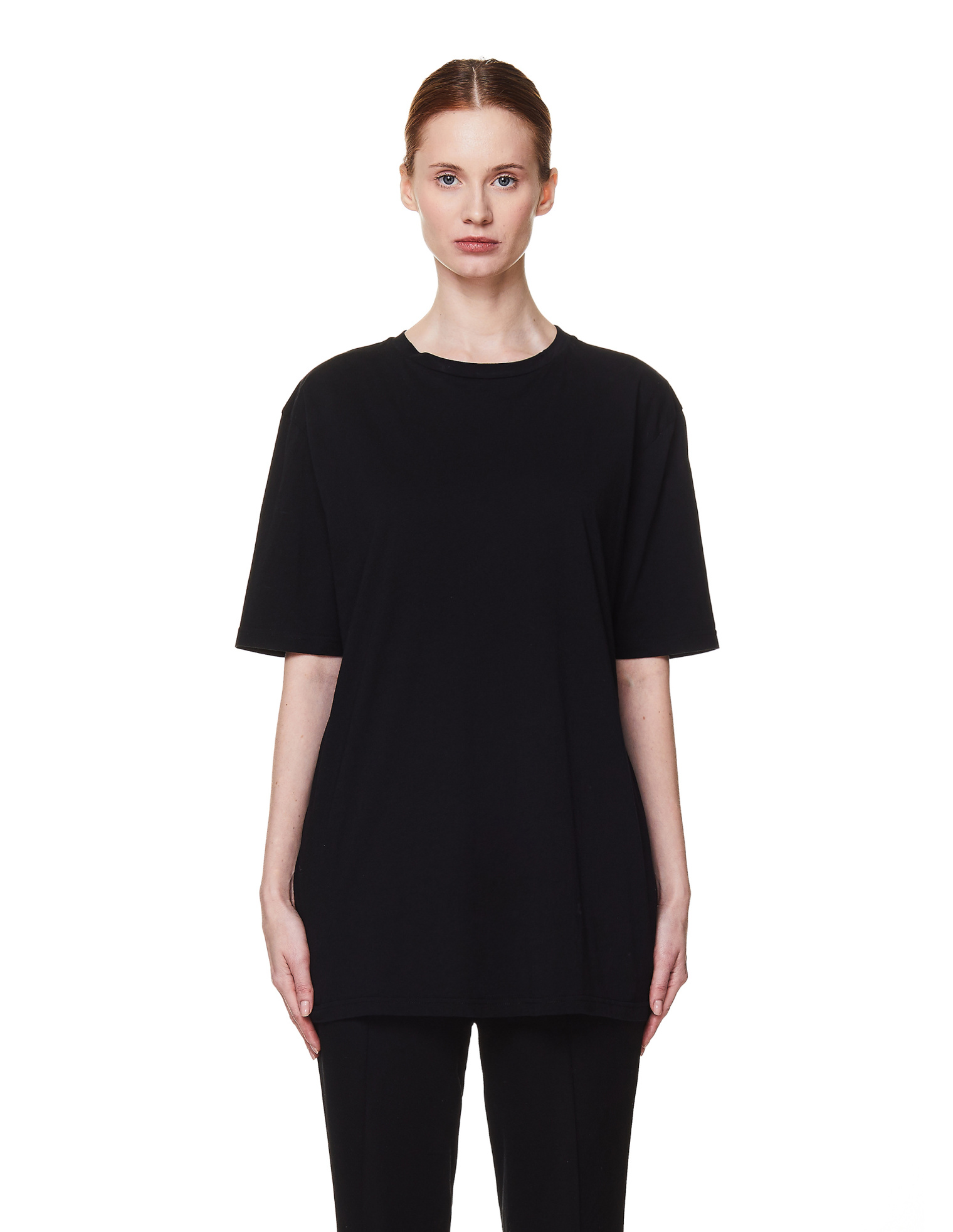 Haider Ackermann Хлопковая футболка с логотипом на спине