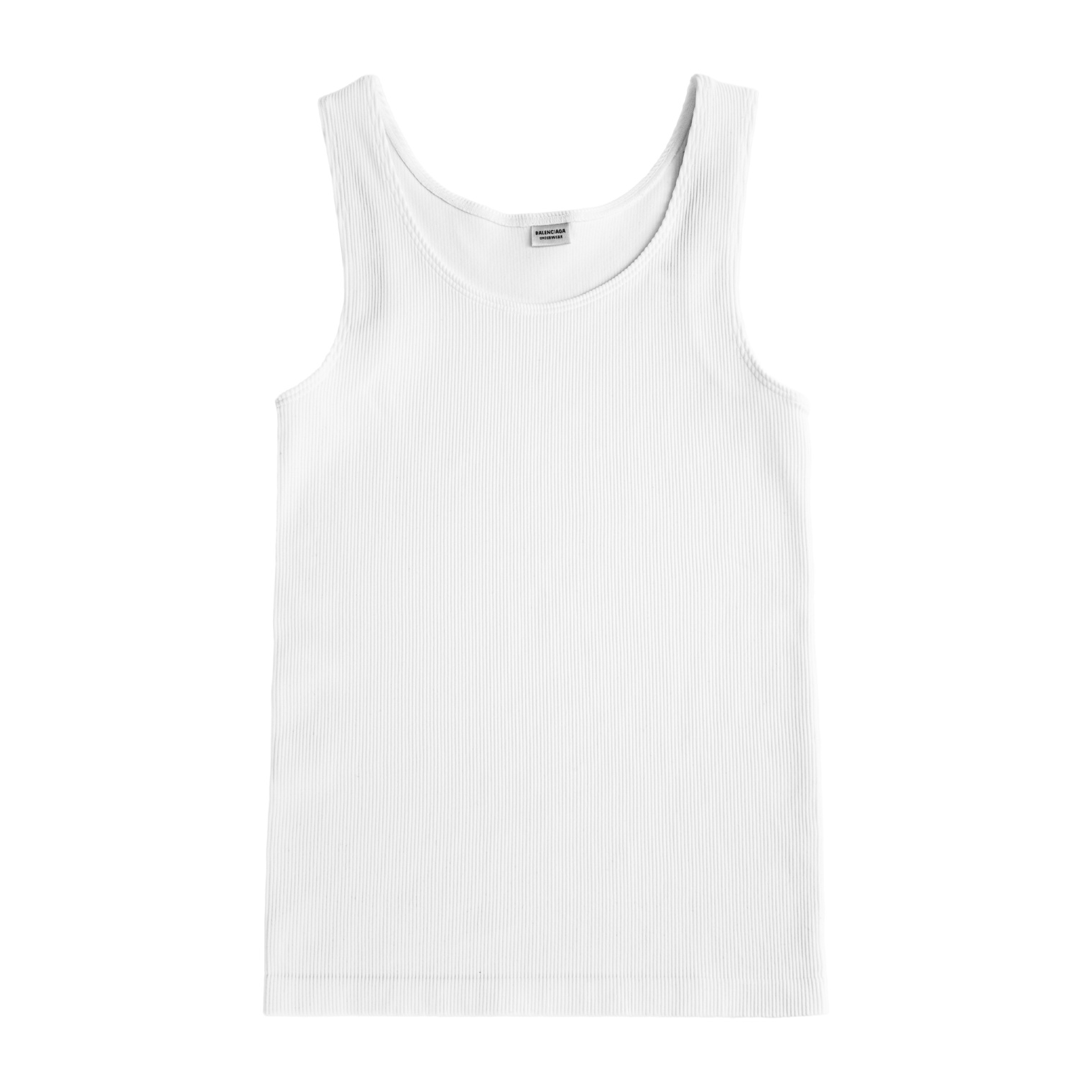 Balenciaga Ribbed tank top in white