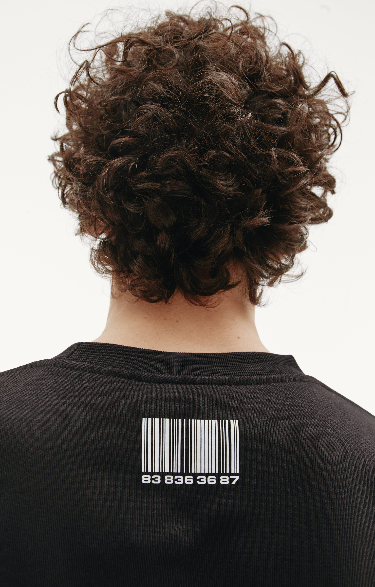 VTMNTS Barcode printed sweatshirt