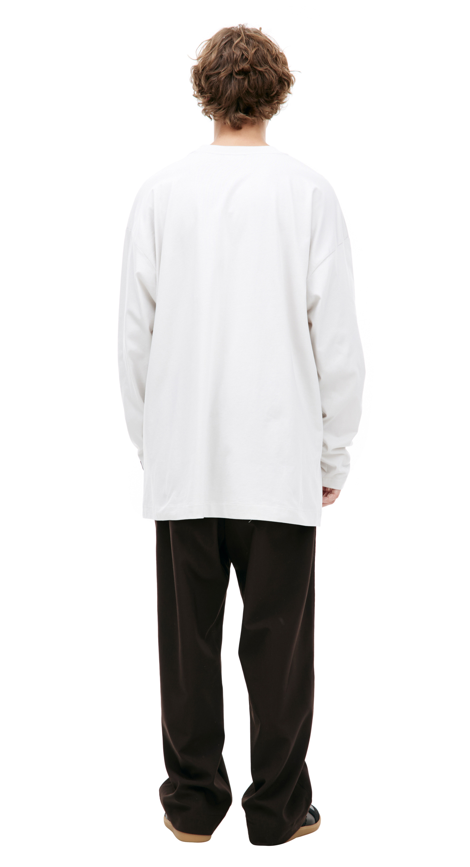 Raf Simons Beige Printed Longsleeve