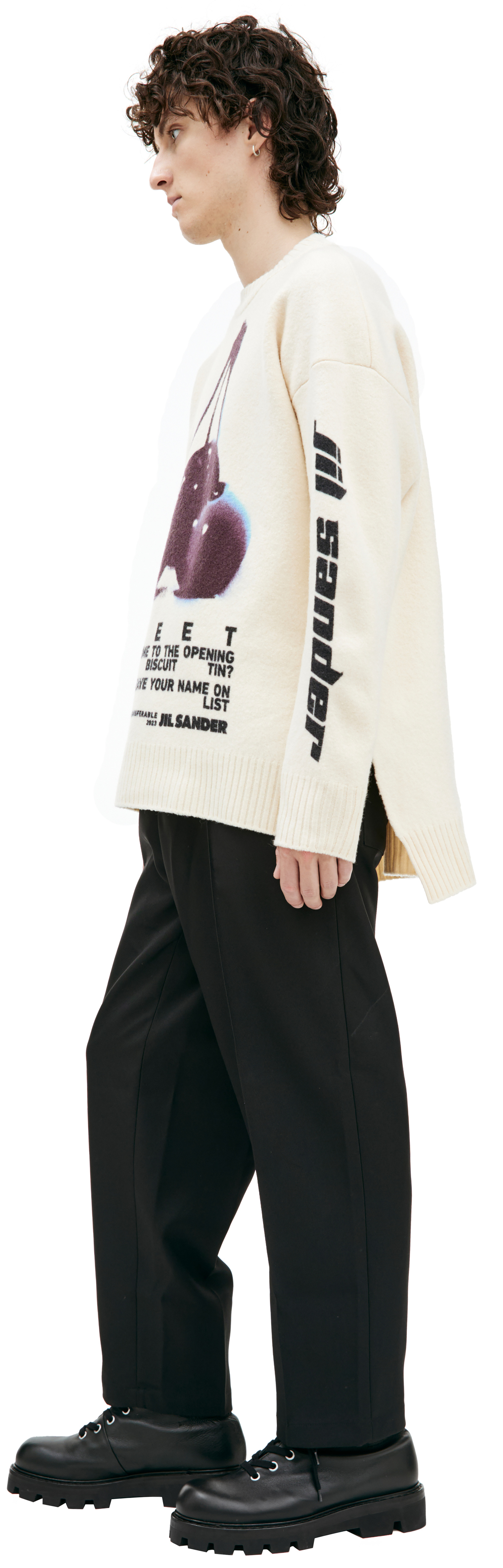 Jil Sander Printed wool sweater