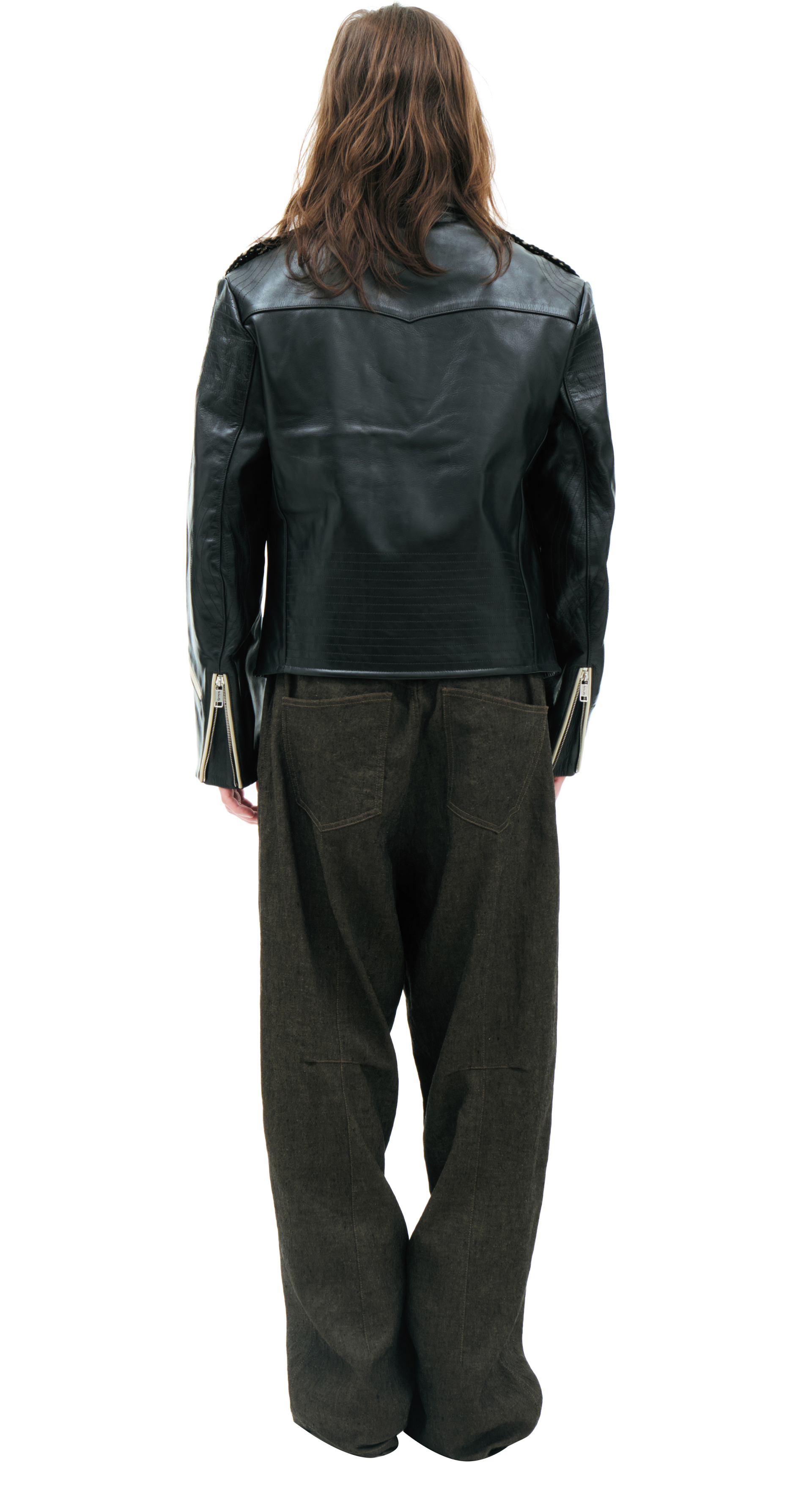 Enfants Riches Déprimés Black leather jacket