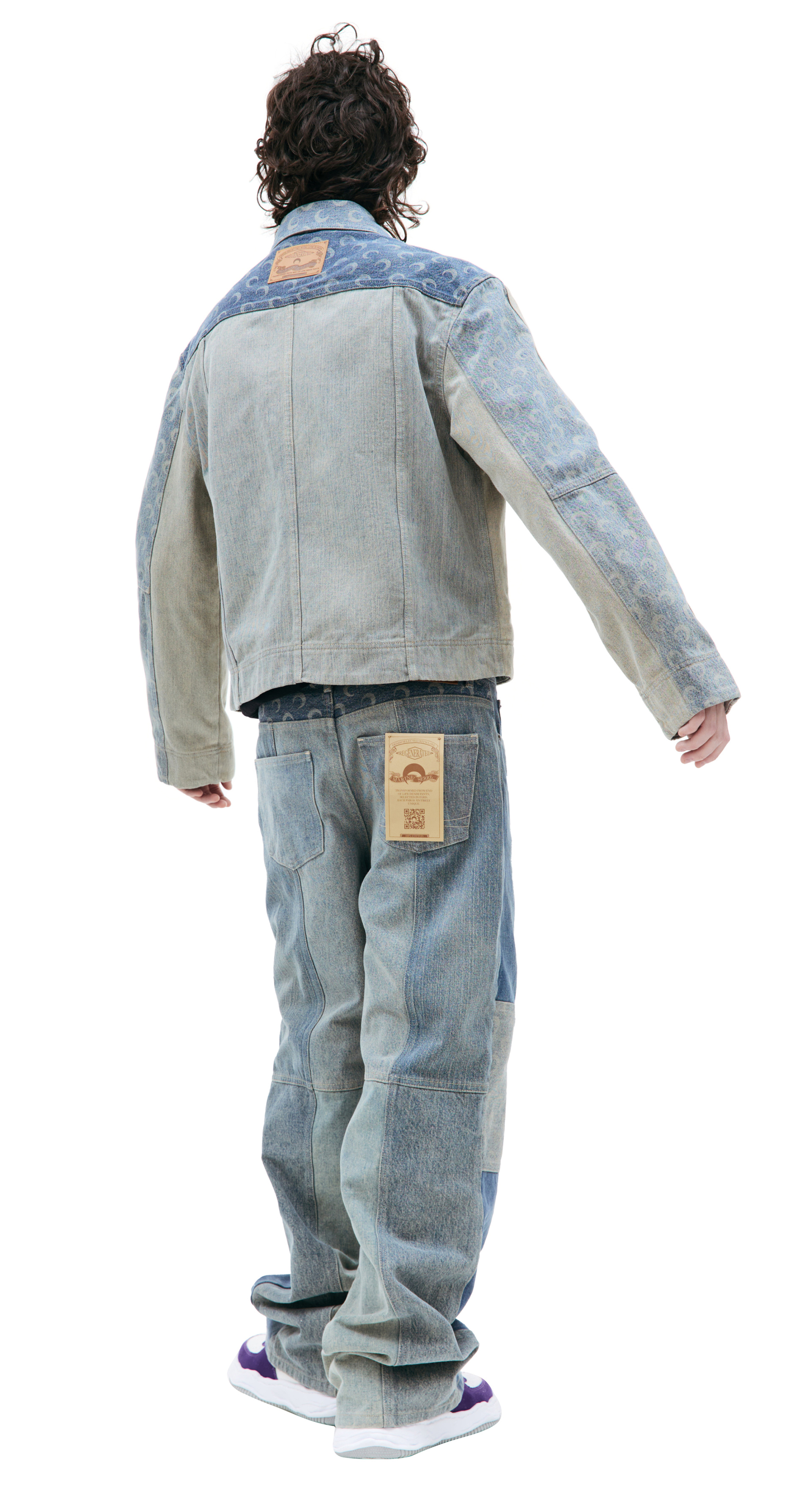 MARINE SERRE Fading denim jacket