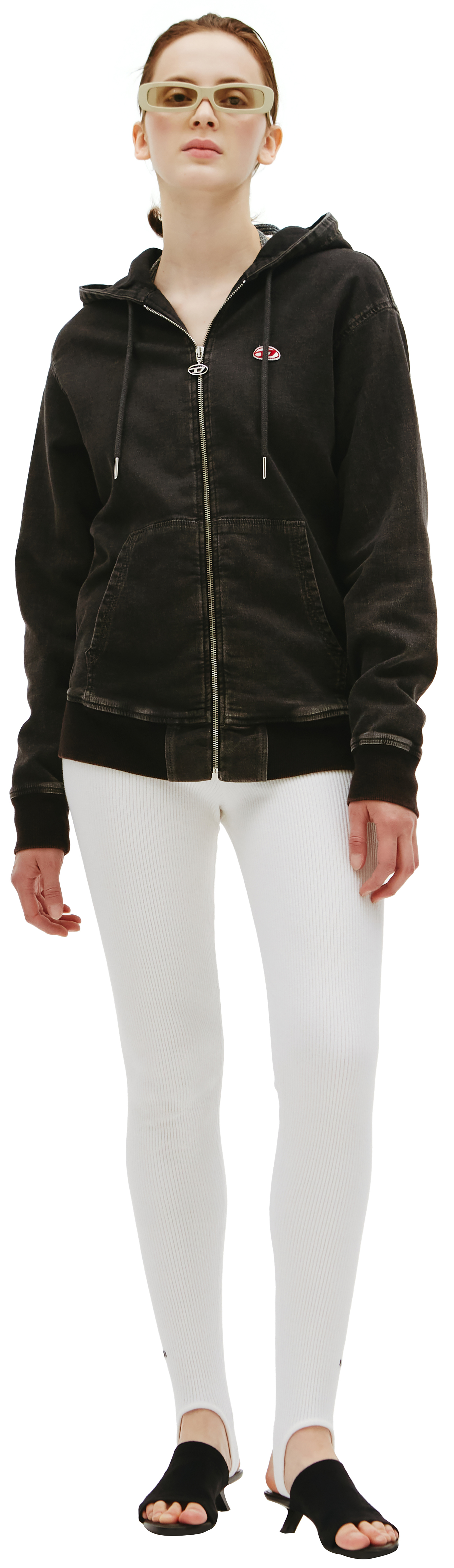 Diesel D-Gir faded denim hoodie