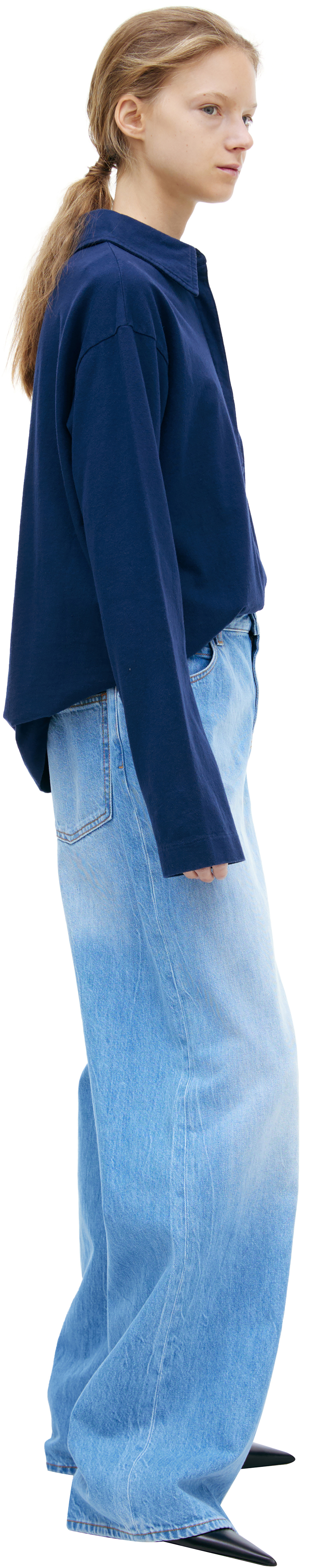 The Row Wide cotton jeans