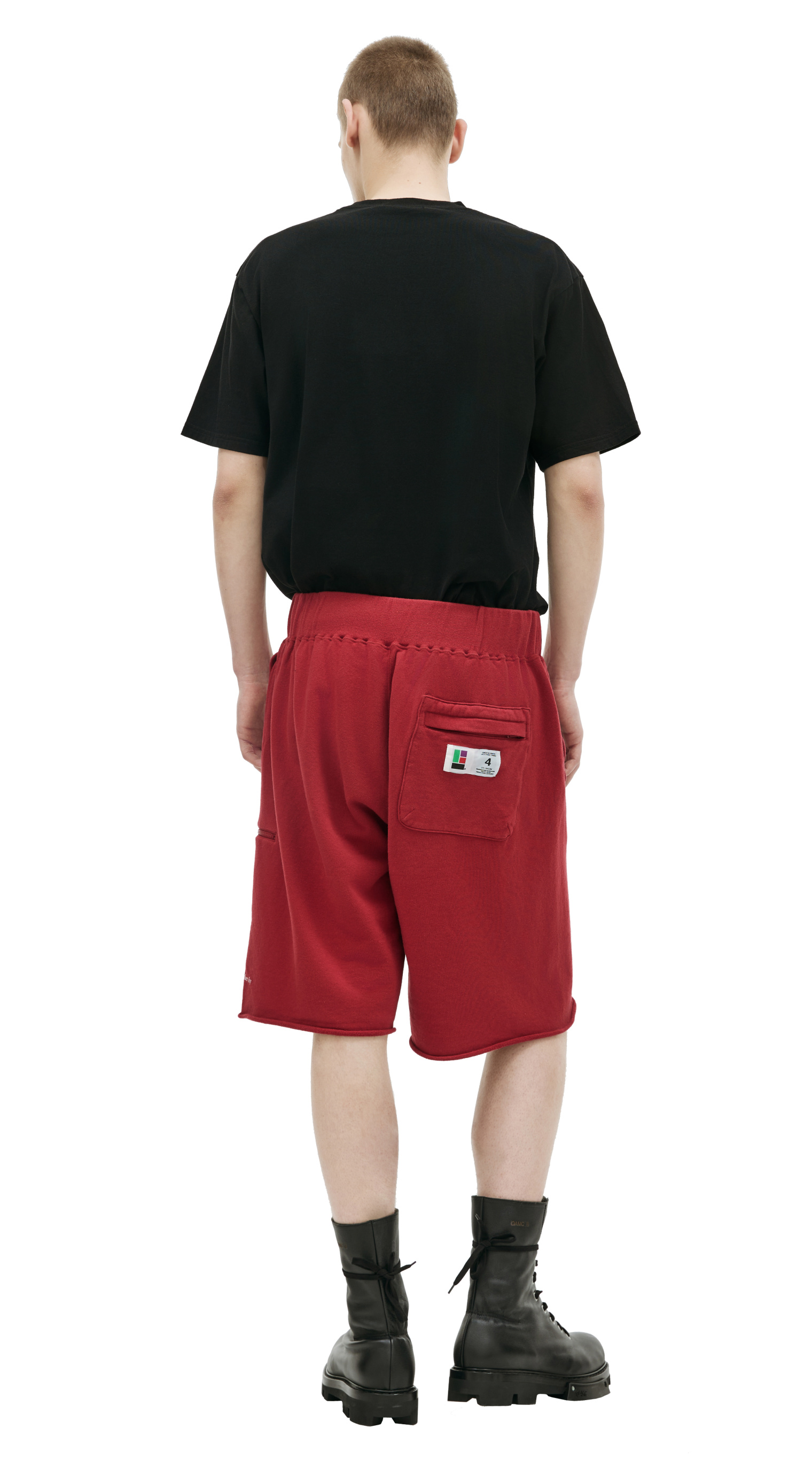 Undercover Red cotton shorts