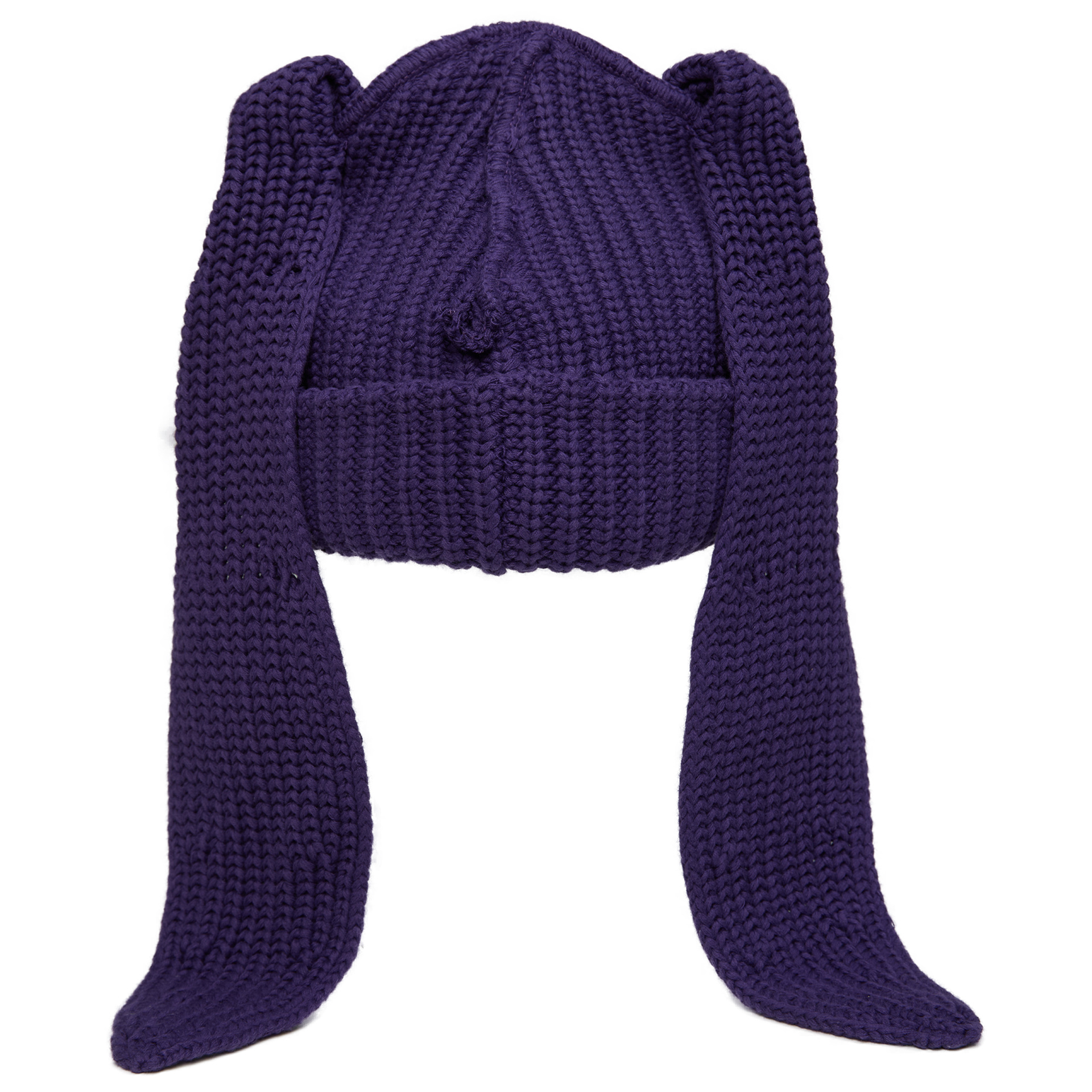 CHARLES JEFFREY LOVERBOY Purple beanie with a patch