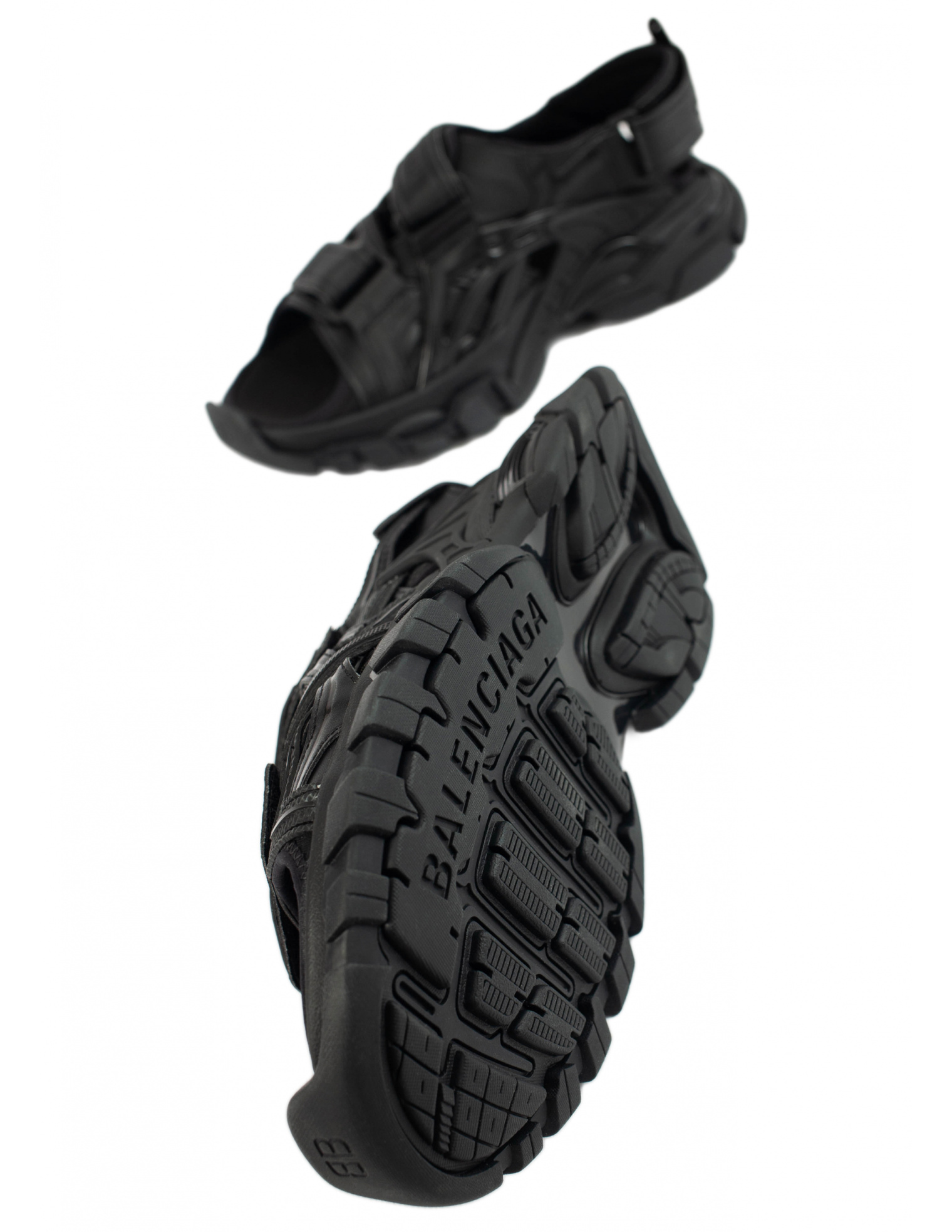 Balenciaga Track Black Sandals