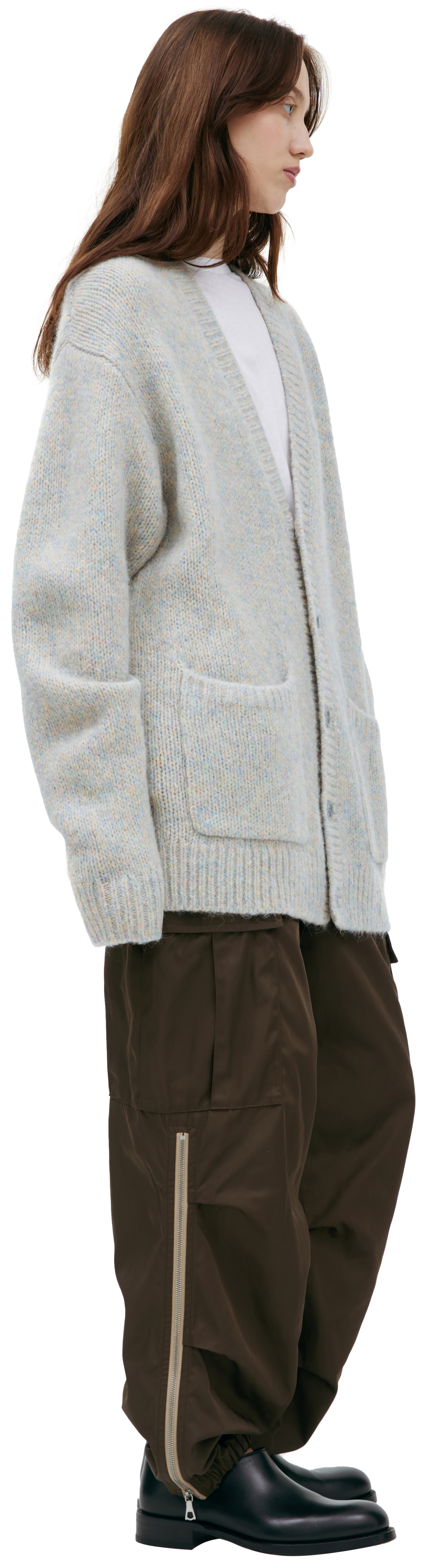 Dries Van Noten Combination wool cardigan