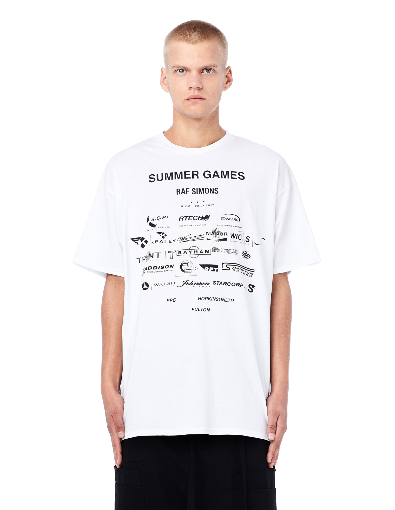 Raf Simons Summer Games Oversized Cotton T-Shirt