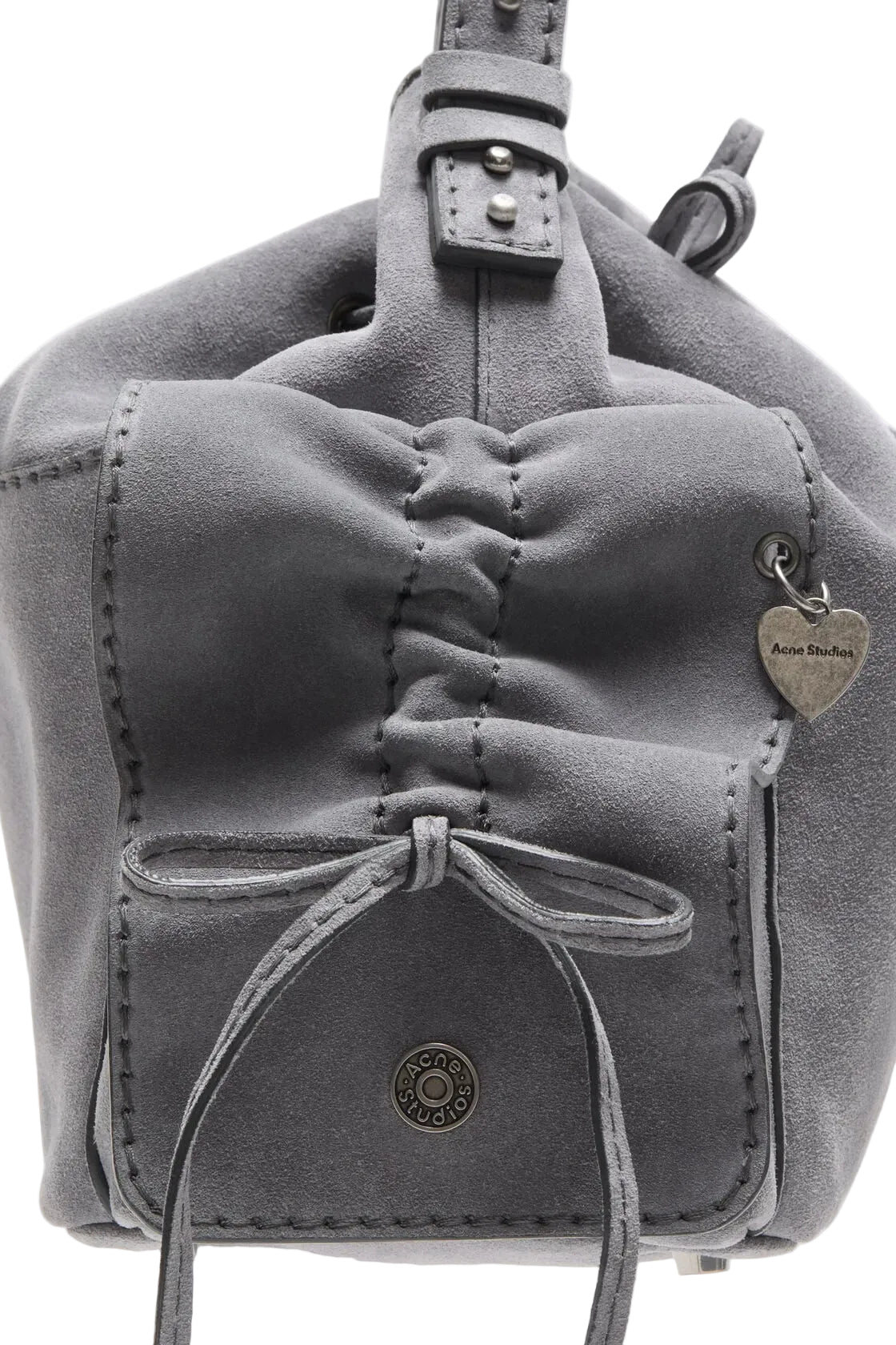 Acne Studios Multipocket Suede Bucket Bag