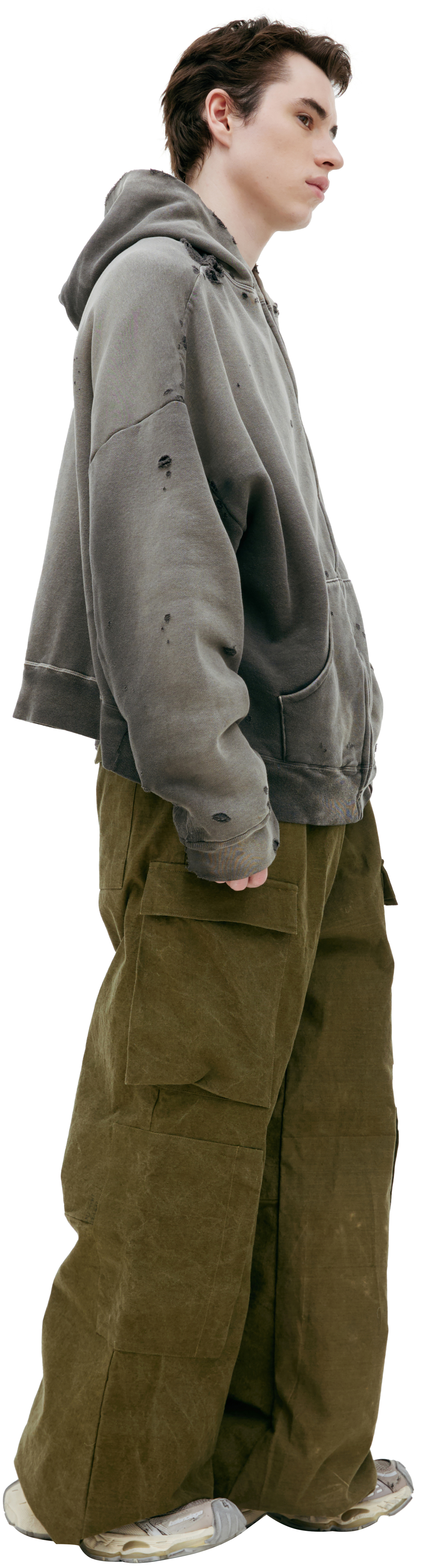 Saint Mxxxxxx Hoodie with ripped effect