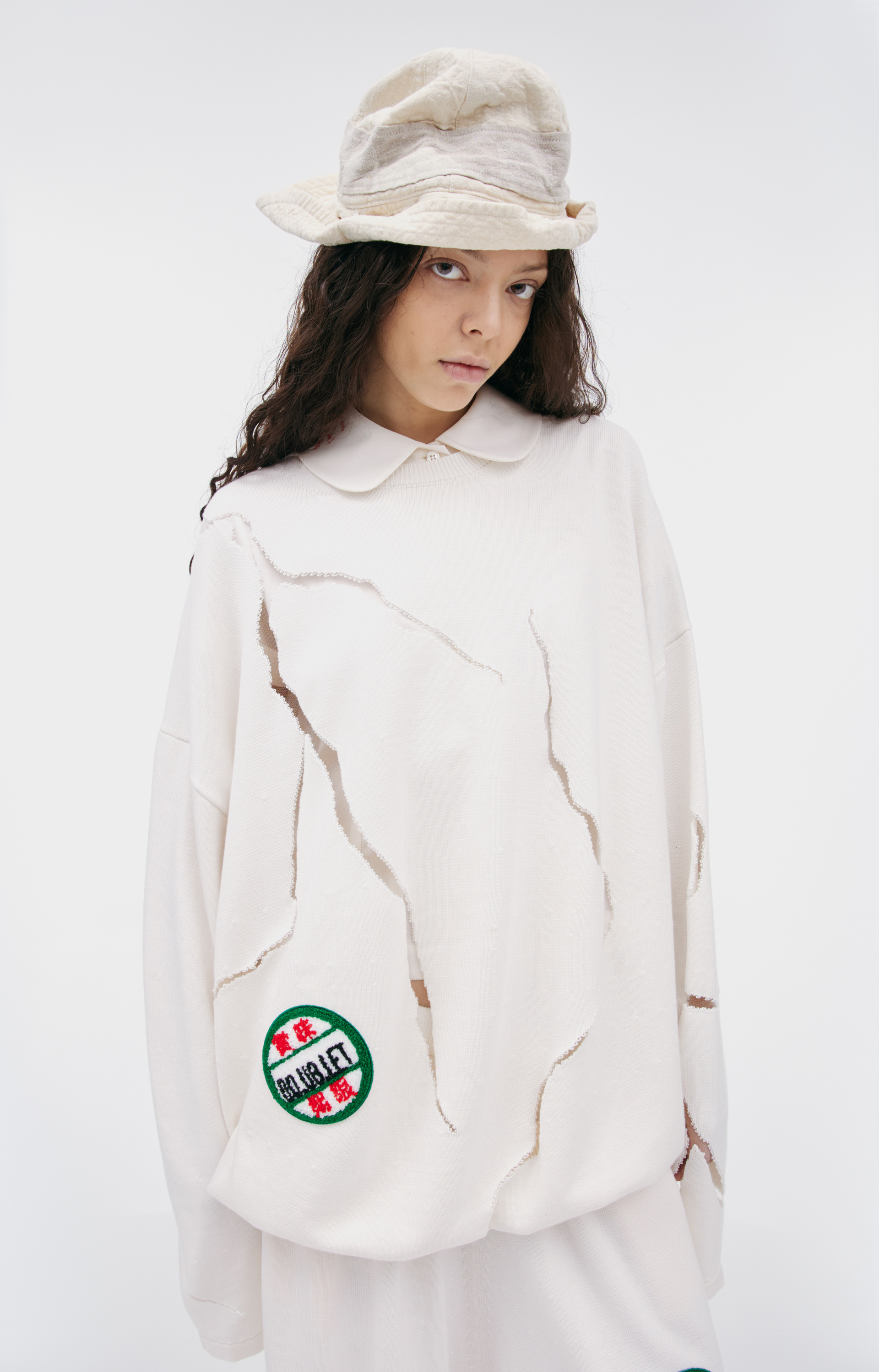 Doublet CRACKED EGG KNIT sweatshirt