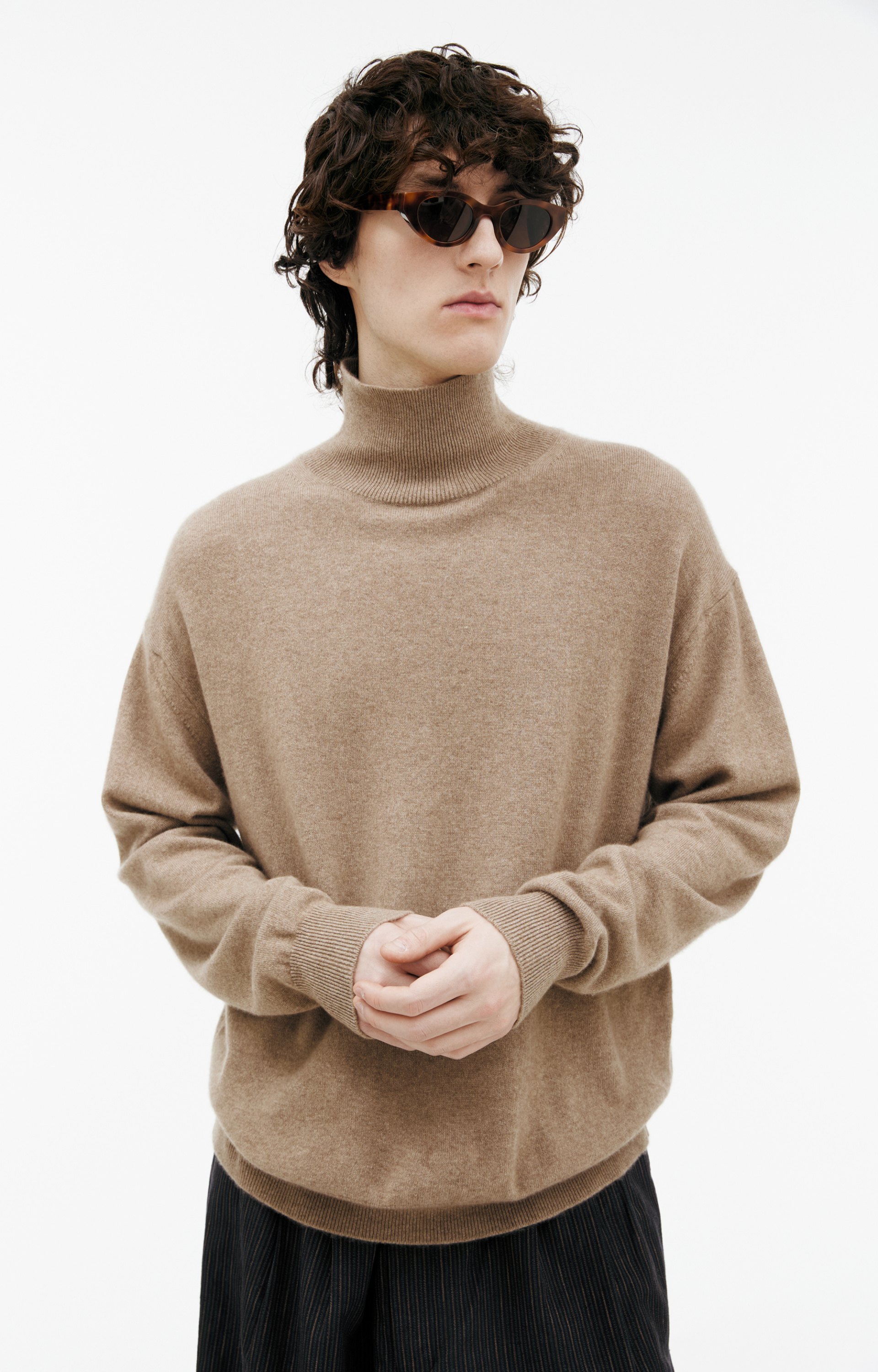 Auralee High-neck cashmere sweater