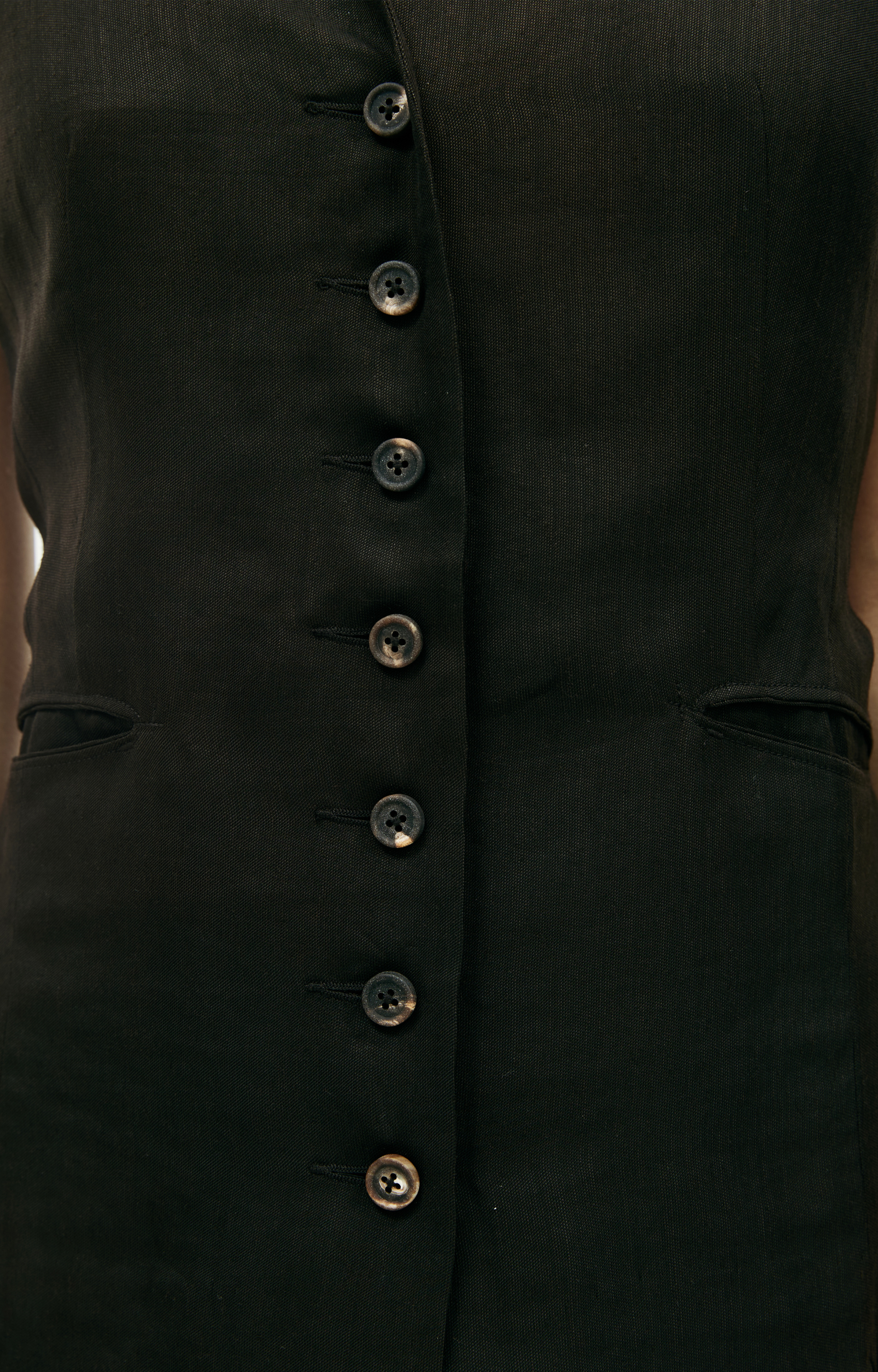 Ziggy Chen V-neck asymmetric vest