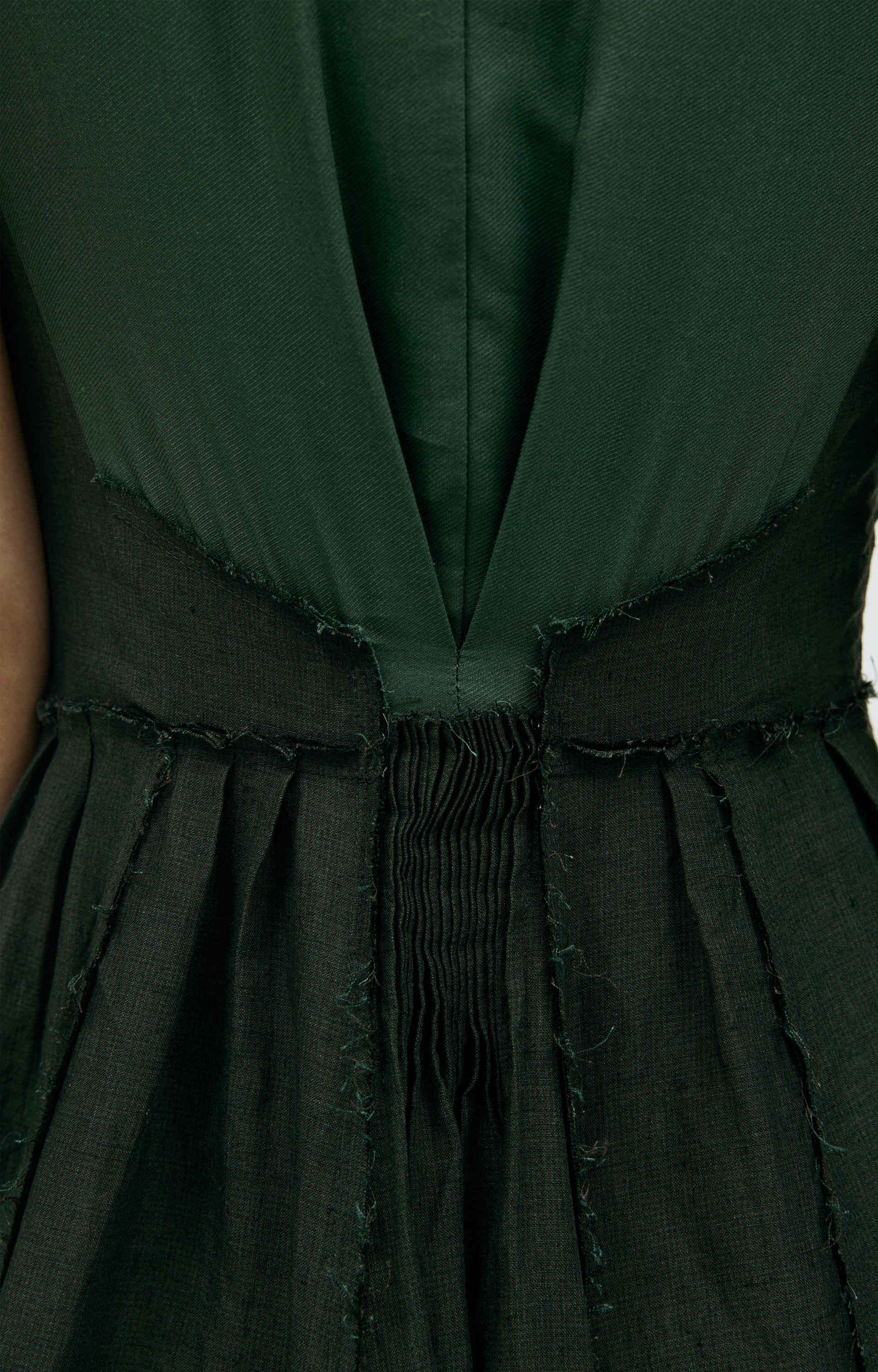 Ziggy Chen Green linen dress