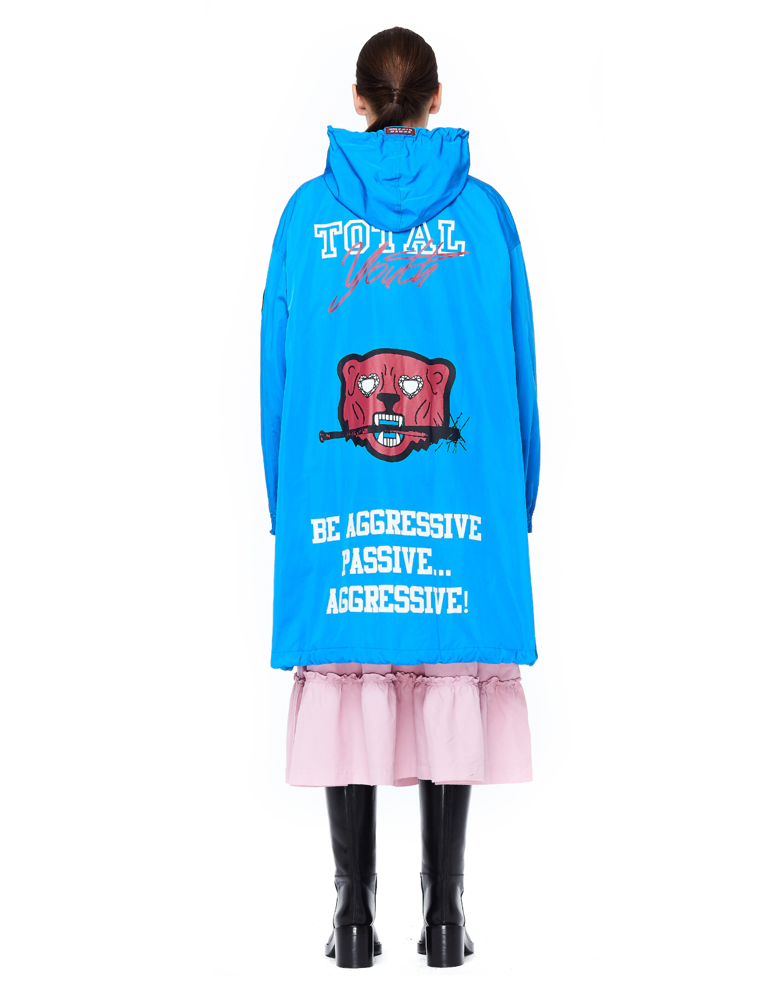 Undercover Total Youth Printed Blue Raincoat