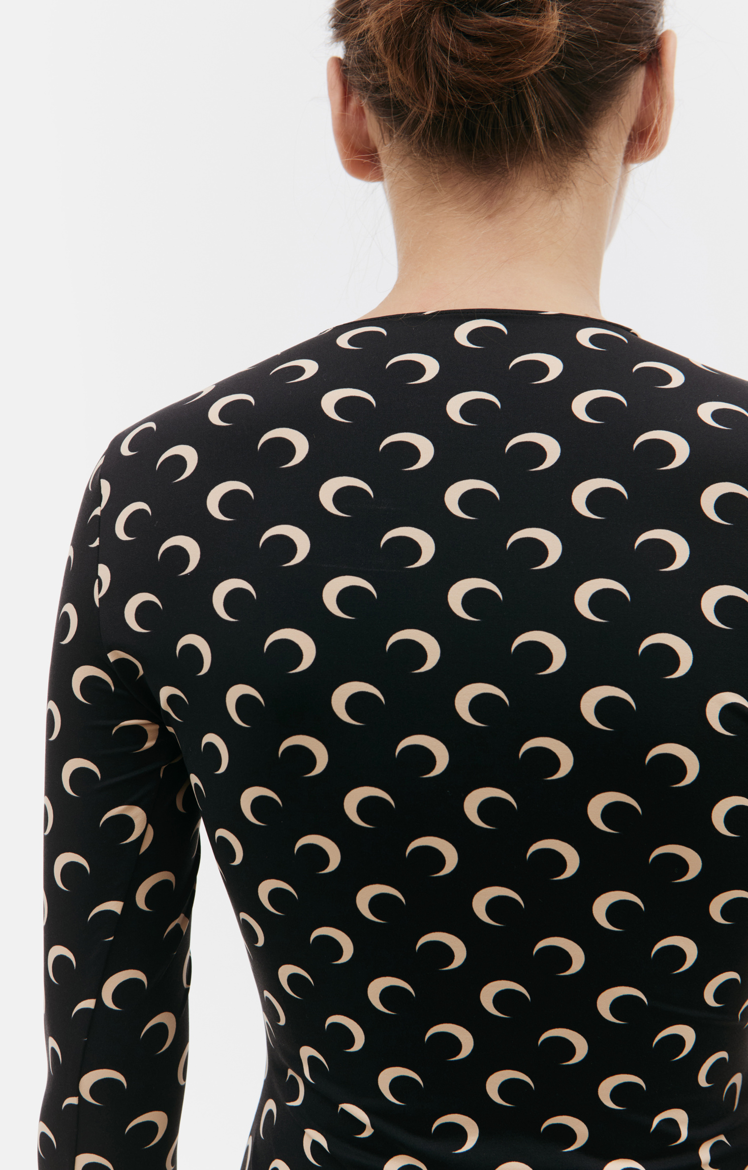 MARINE SERRE All over logo moon longsleeve